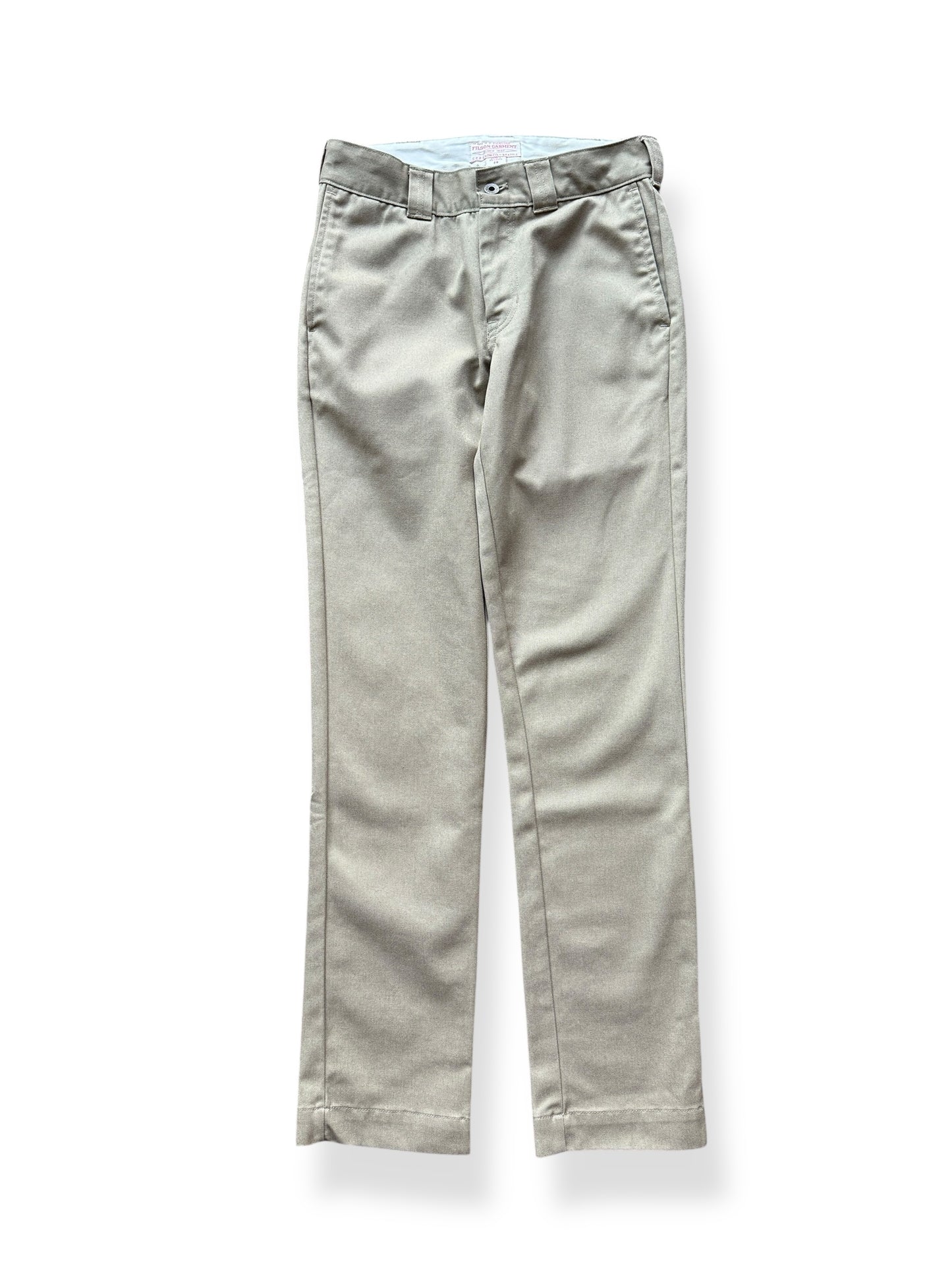 Front of Filson Grey Khaki Anchorage Work Pants W29