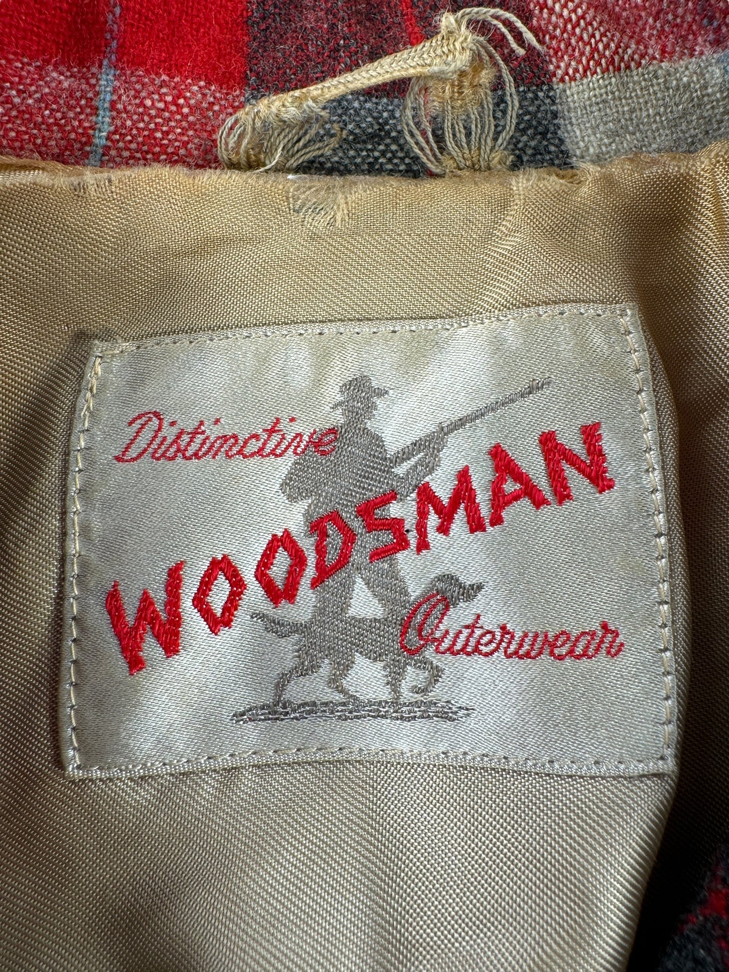 Tag on Vintage Wool Woodsman 49er Jacket SZ M