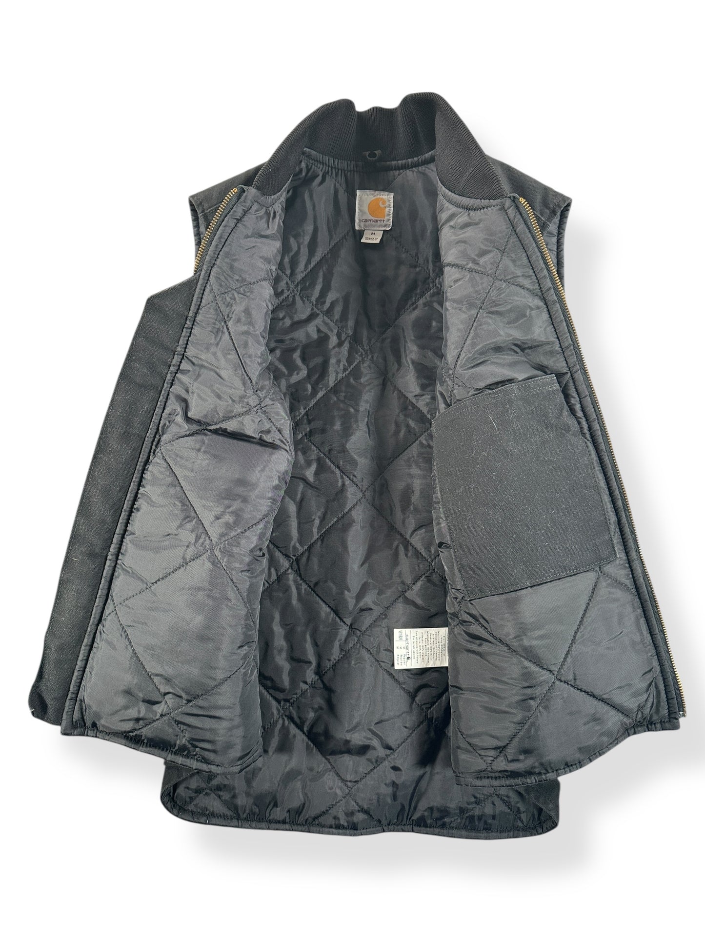 Inside of Modern Made in Mexico Carhartt Work Vest SZ M