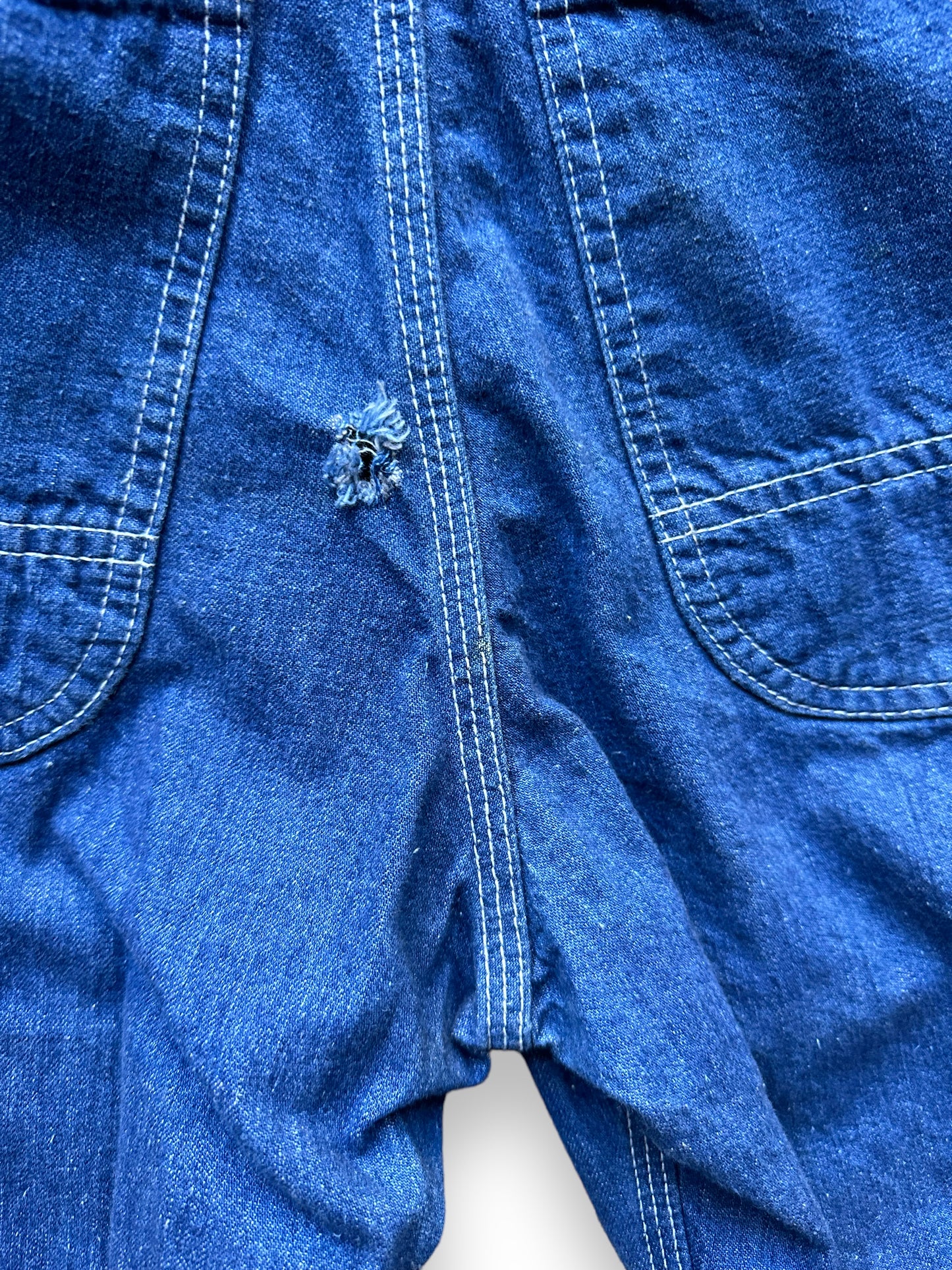 Small Hole In Butt on Vintage Lee Carpenter Jeans W27 | Vintage Denim Workwear Seattle | Barn Owl Vintage Clothing