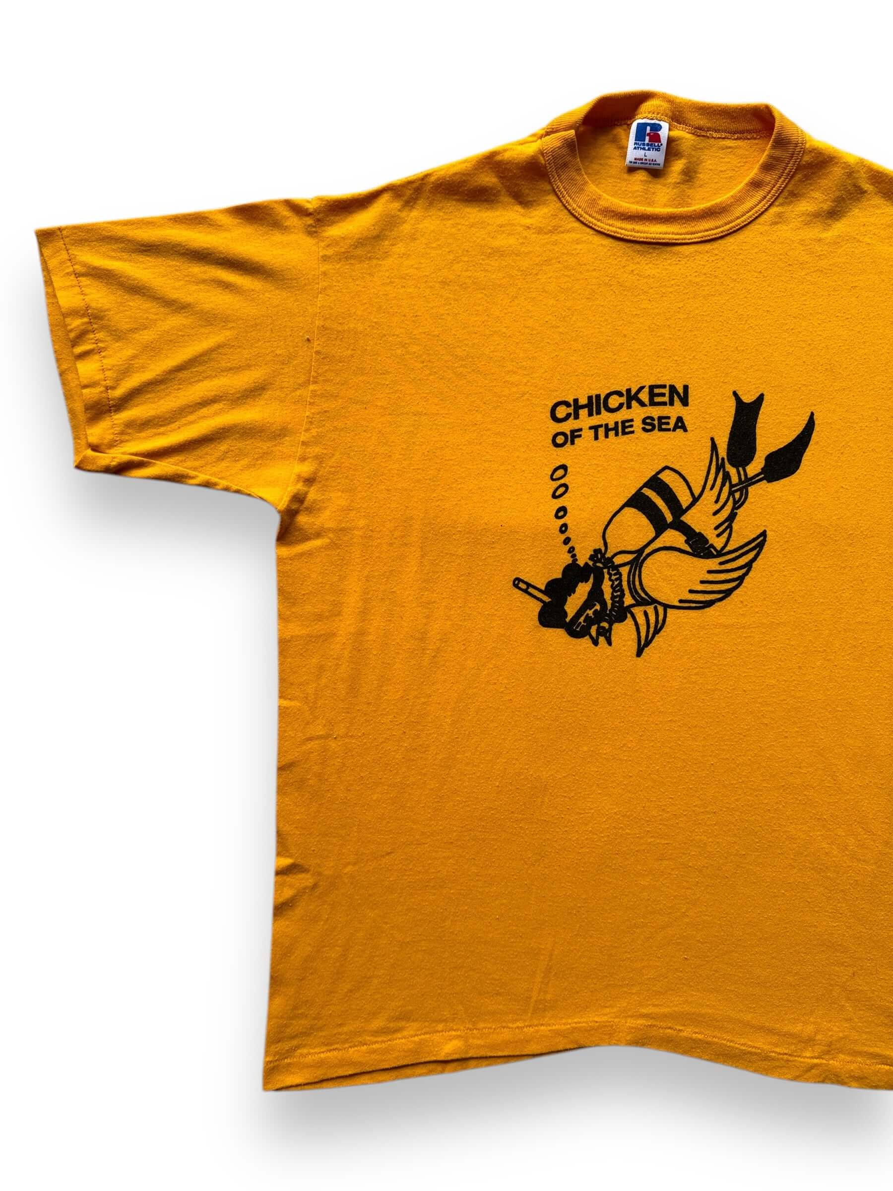 front right of Vintage Chicken of the Sea Tee SZ L