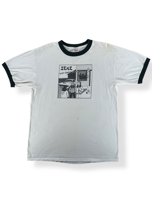 Front of Vintage Zeke West Seattle Acid Party Ringer Tee SZ L