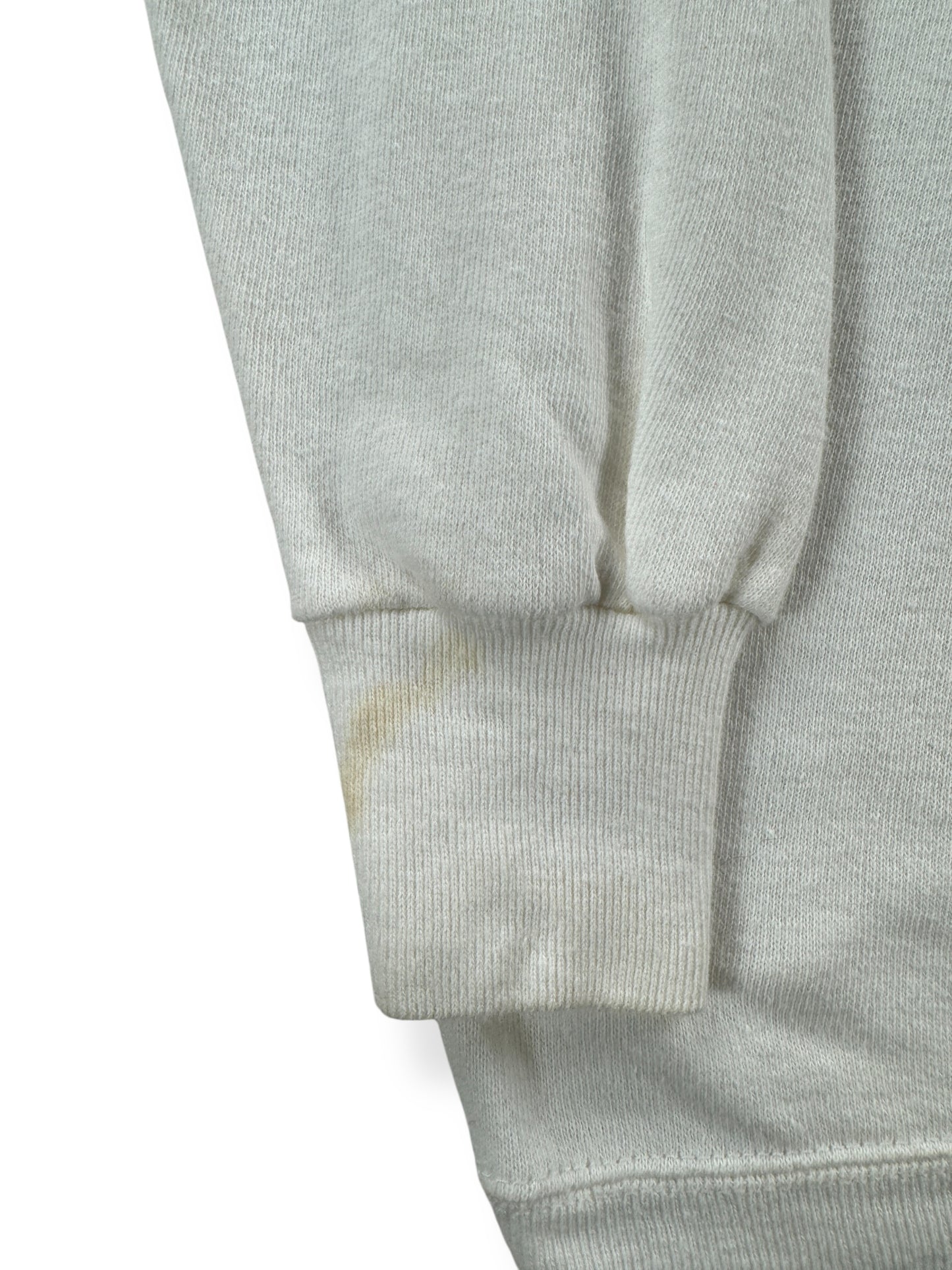 Stain on 60s Gusseted Ship Crew Sweatshirt SZ S