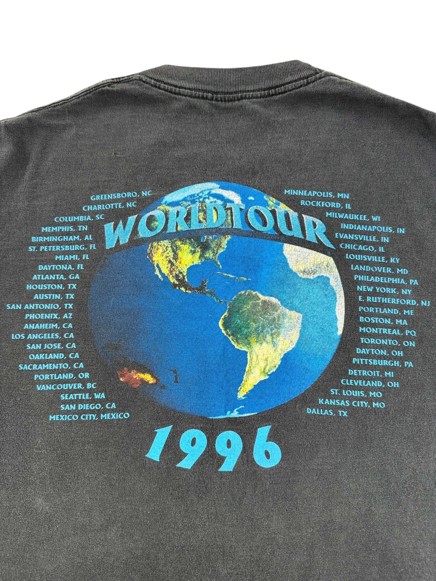 Back Graphic of Vintage Brockum AC/DC Ballbreaker Tour Tee SZ XL