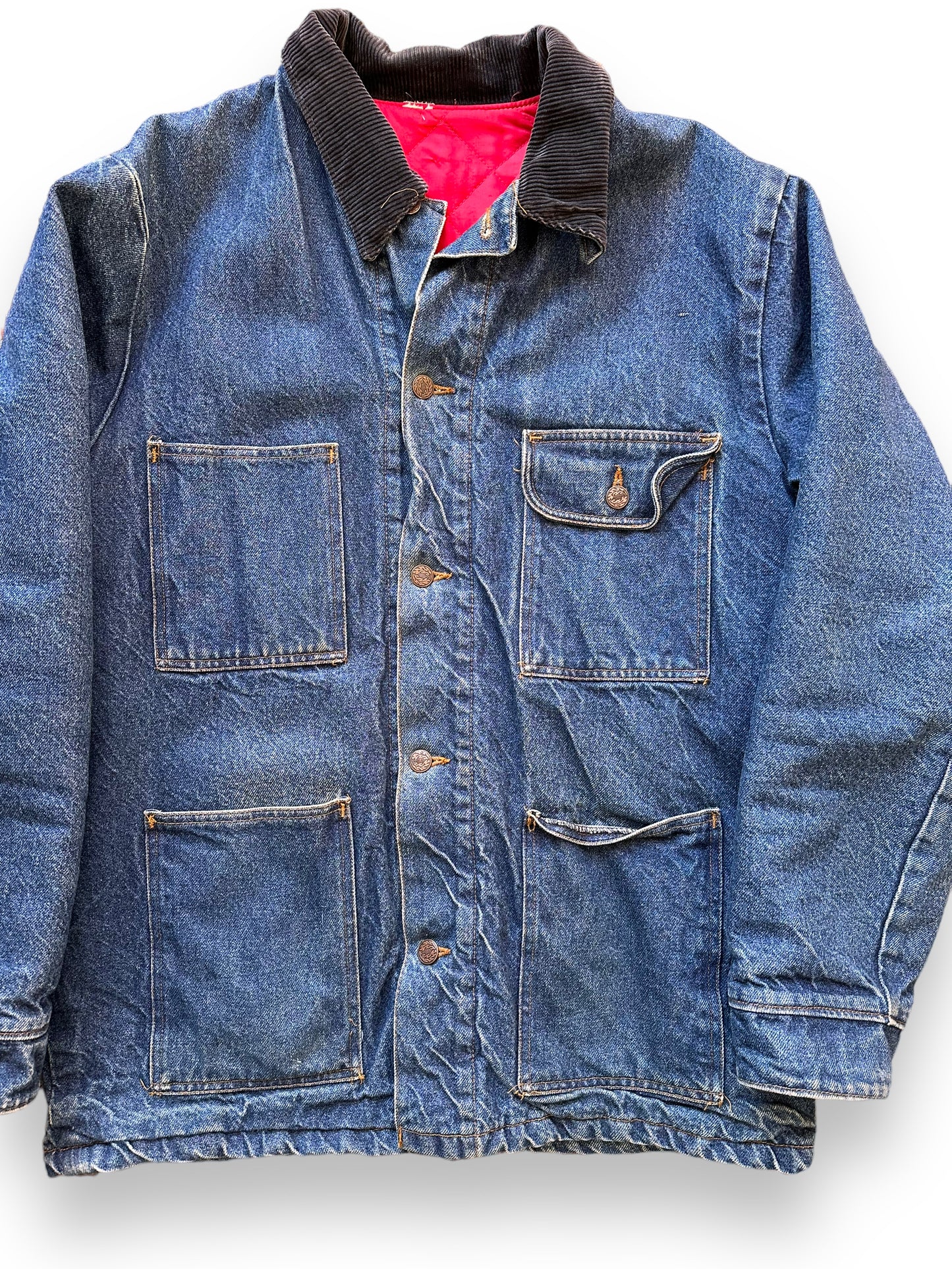 Vintage Quilted Liner Denim Chore Coat SZ 48 | Vintage Denim Chore Coat | Barn Owl Vintage Seattle