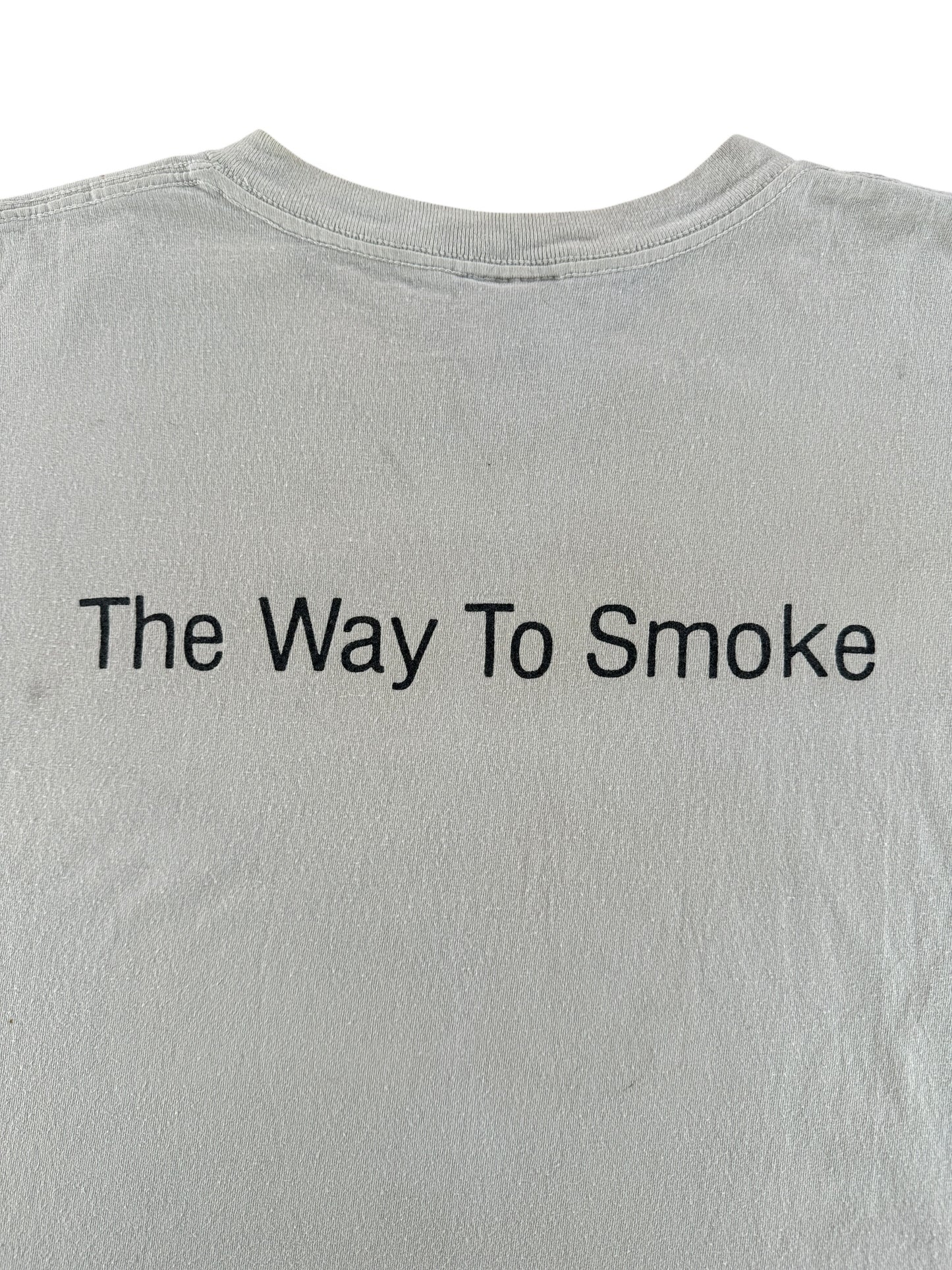 Back Graphic of Vintage Satchel Interior/Exterior Music Tee SZ XL