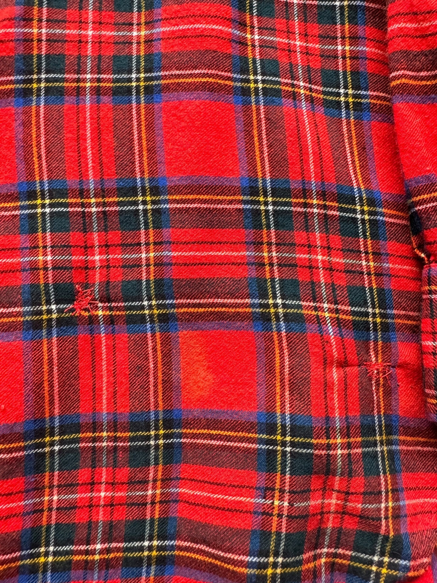 Repairs on Vintage Brooks Brothers Wool Blend Flannel SZ XL