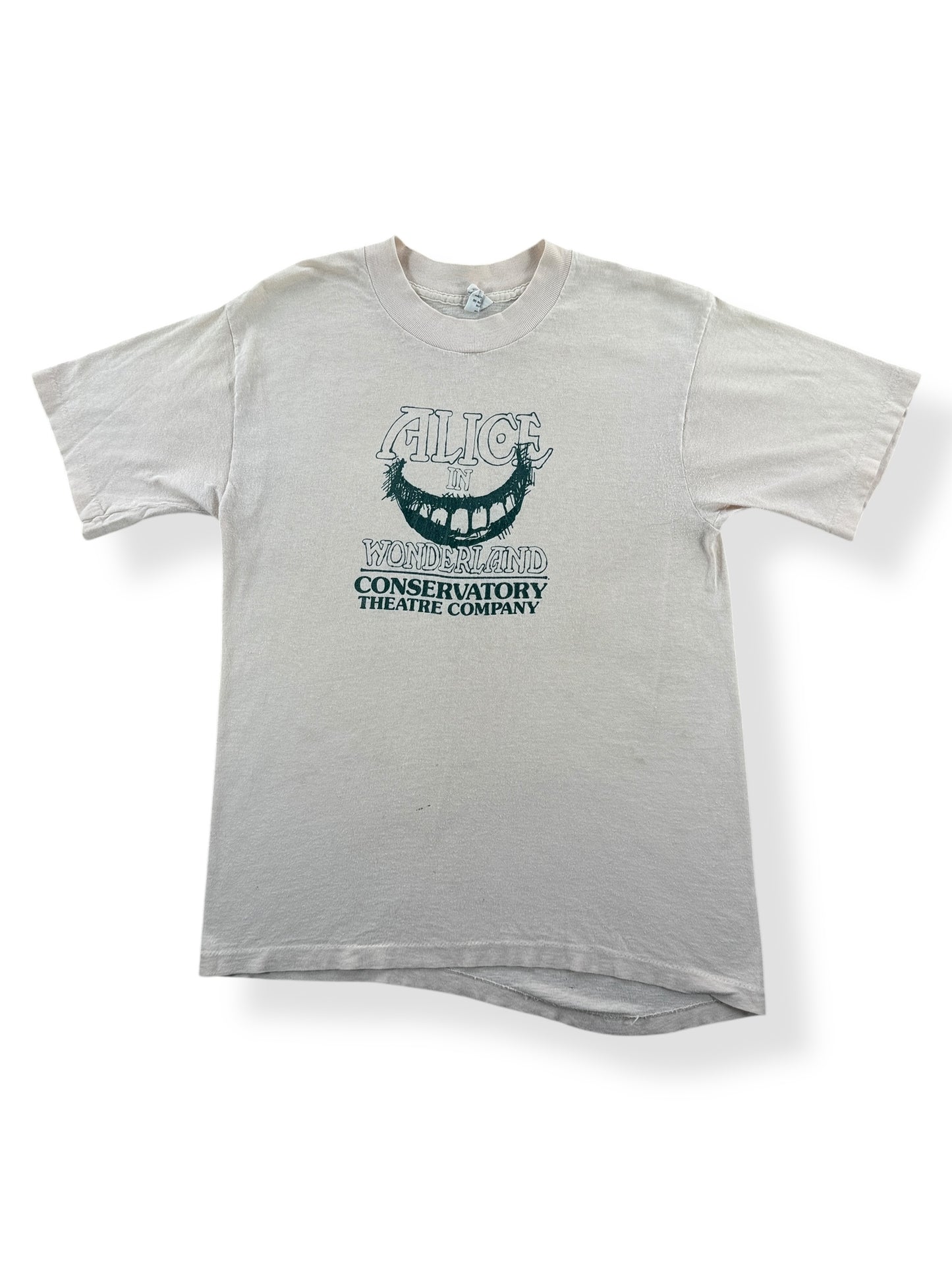 Front of Vintage Alice in Wonderland Theater Tee SZ S