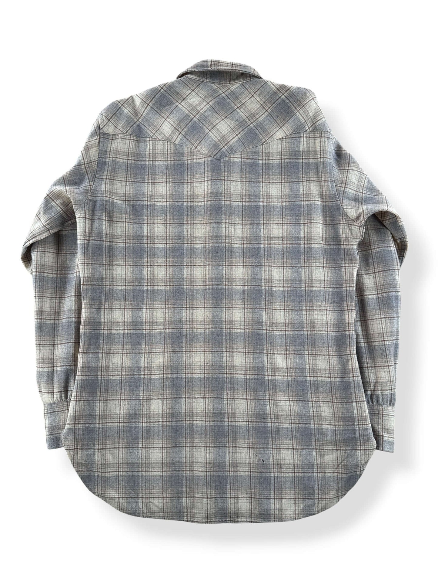 Back of Vintage Pendleton Westernwear Pearl Snap Flannel SZ M