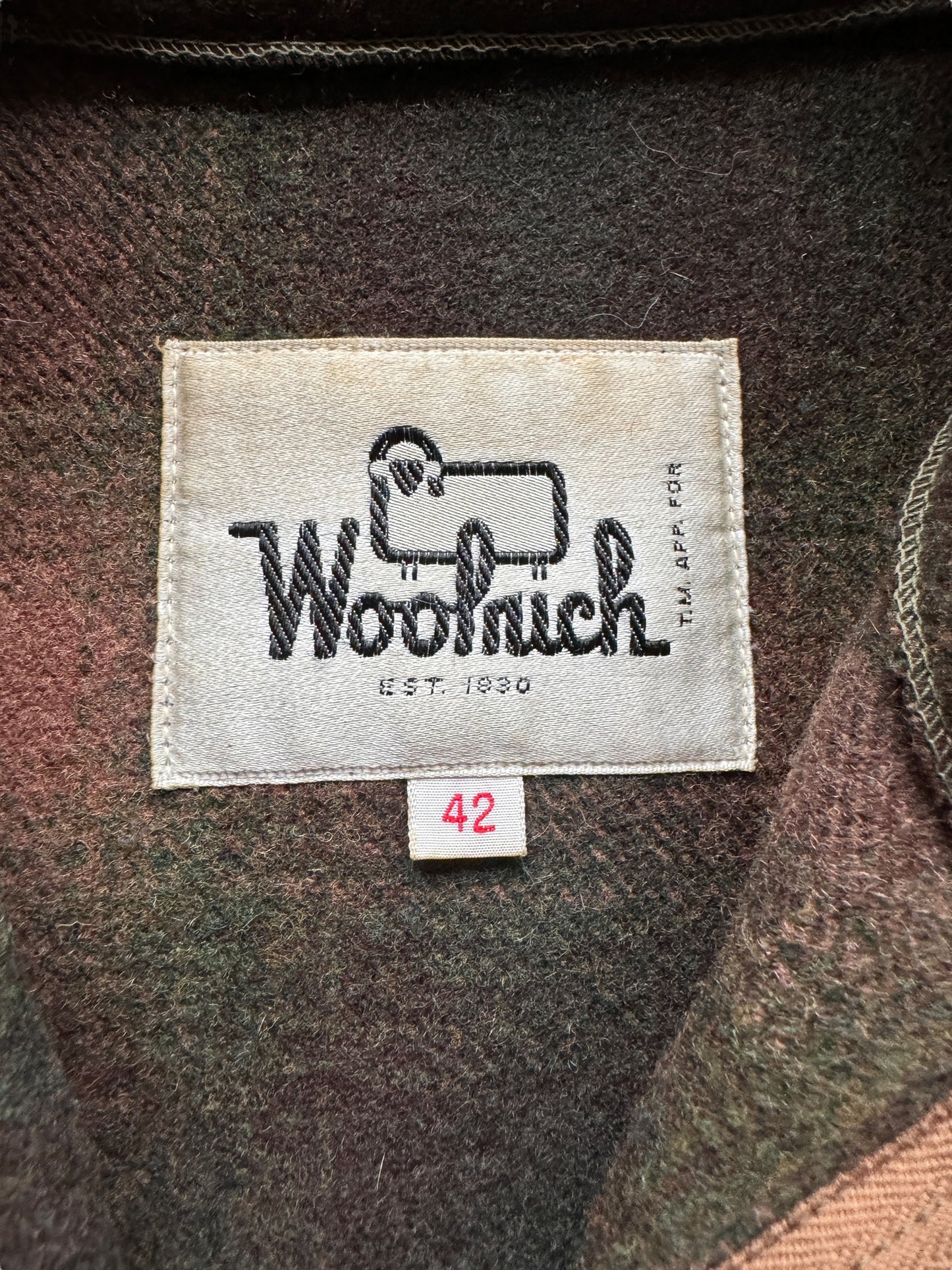 Vintage Woolrich Green/Brown Shadowplaid Jacket SZ 42