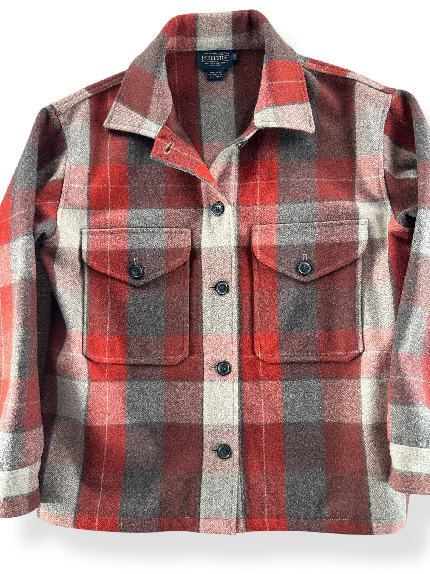 Front Close Up of Modern Pendleton Women's Jacket SZ S