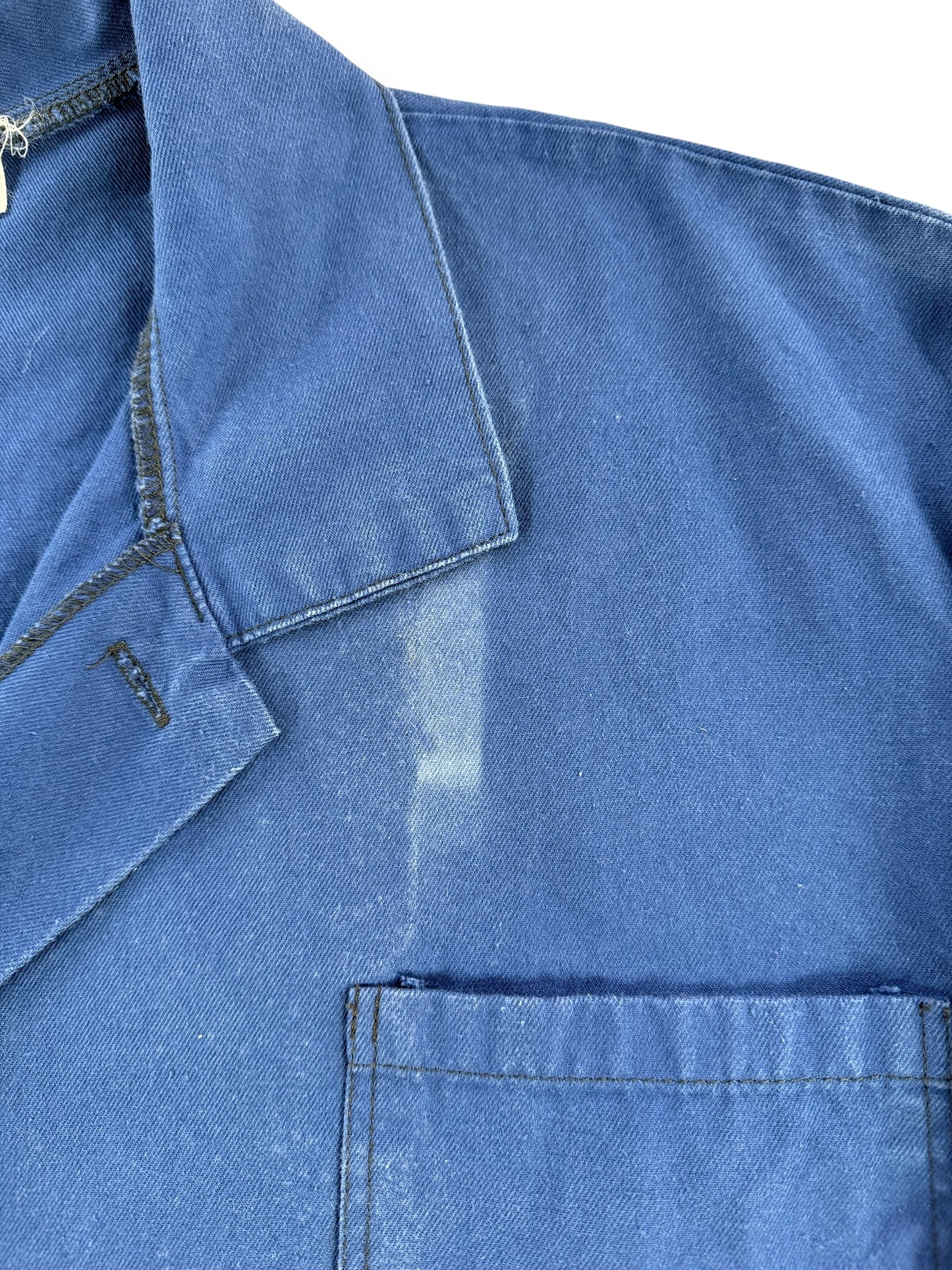 Fading on Vintage Tradetex Faded Euro Work Jacket SZ XXL