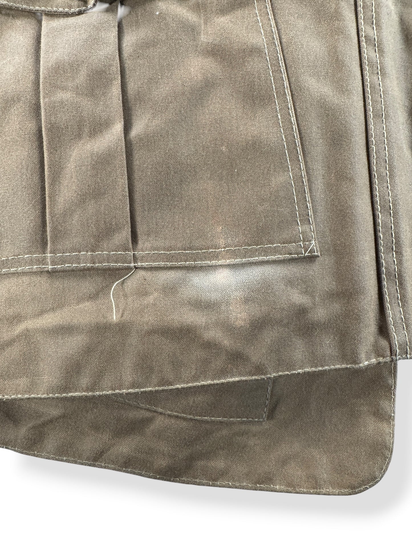 Wear on Vintage Filson Half Moon Tin Cloth Hunting Vest SZ M