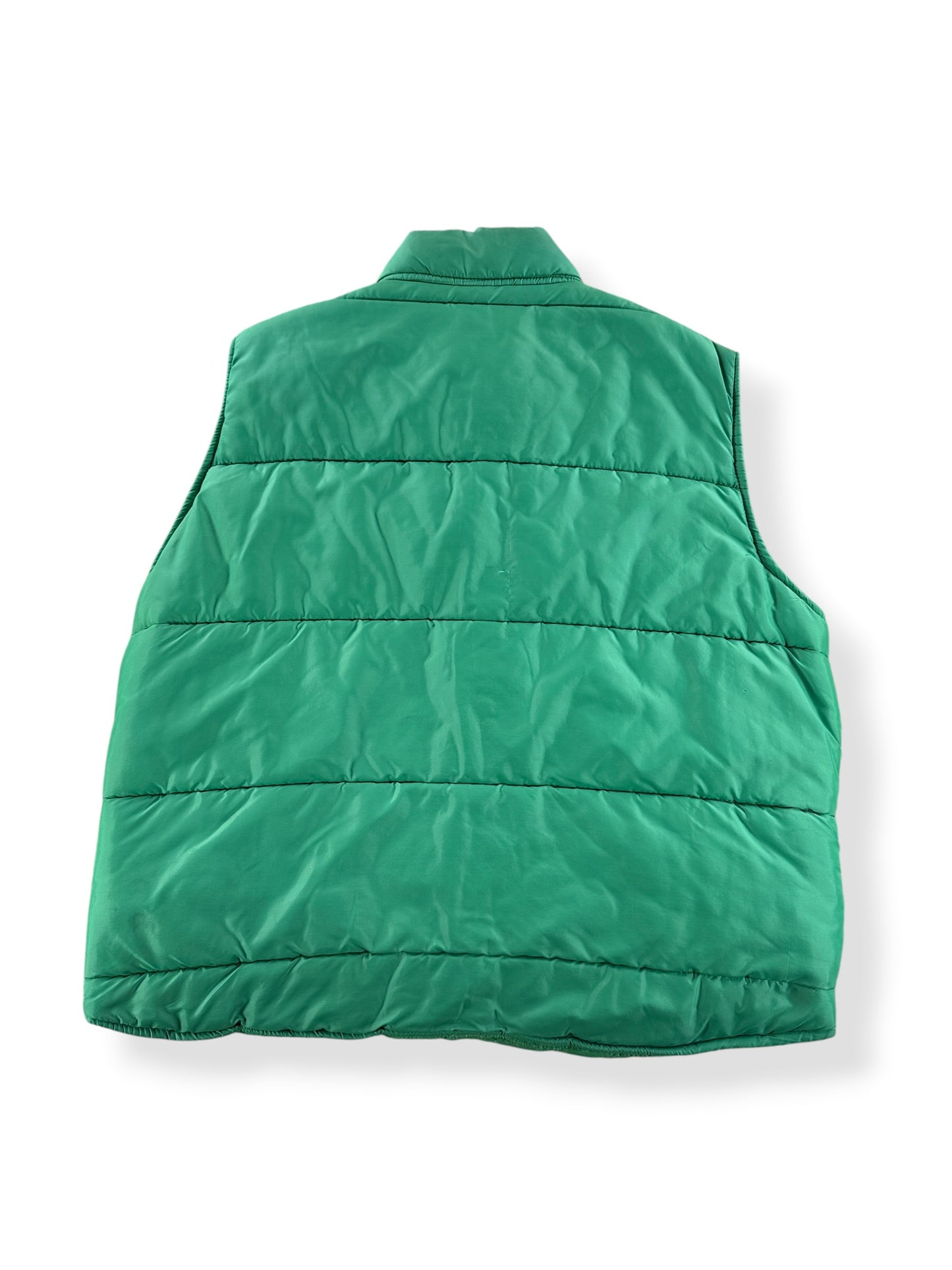 Back of Vintage Upstream Embro Western Puffer Vest SZ L