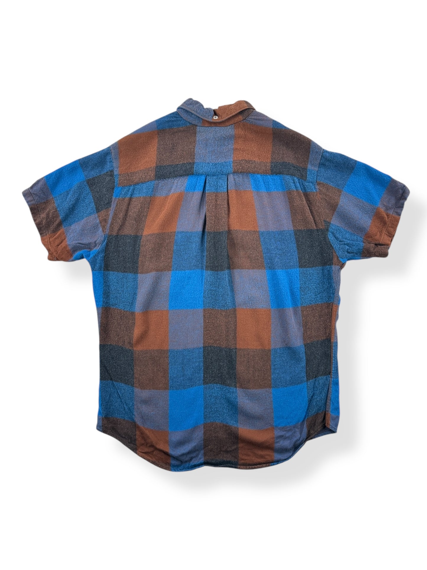 Back of Vintage Davinci Rayon Short Sleeve Pullover Shirt SZ M