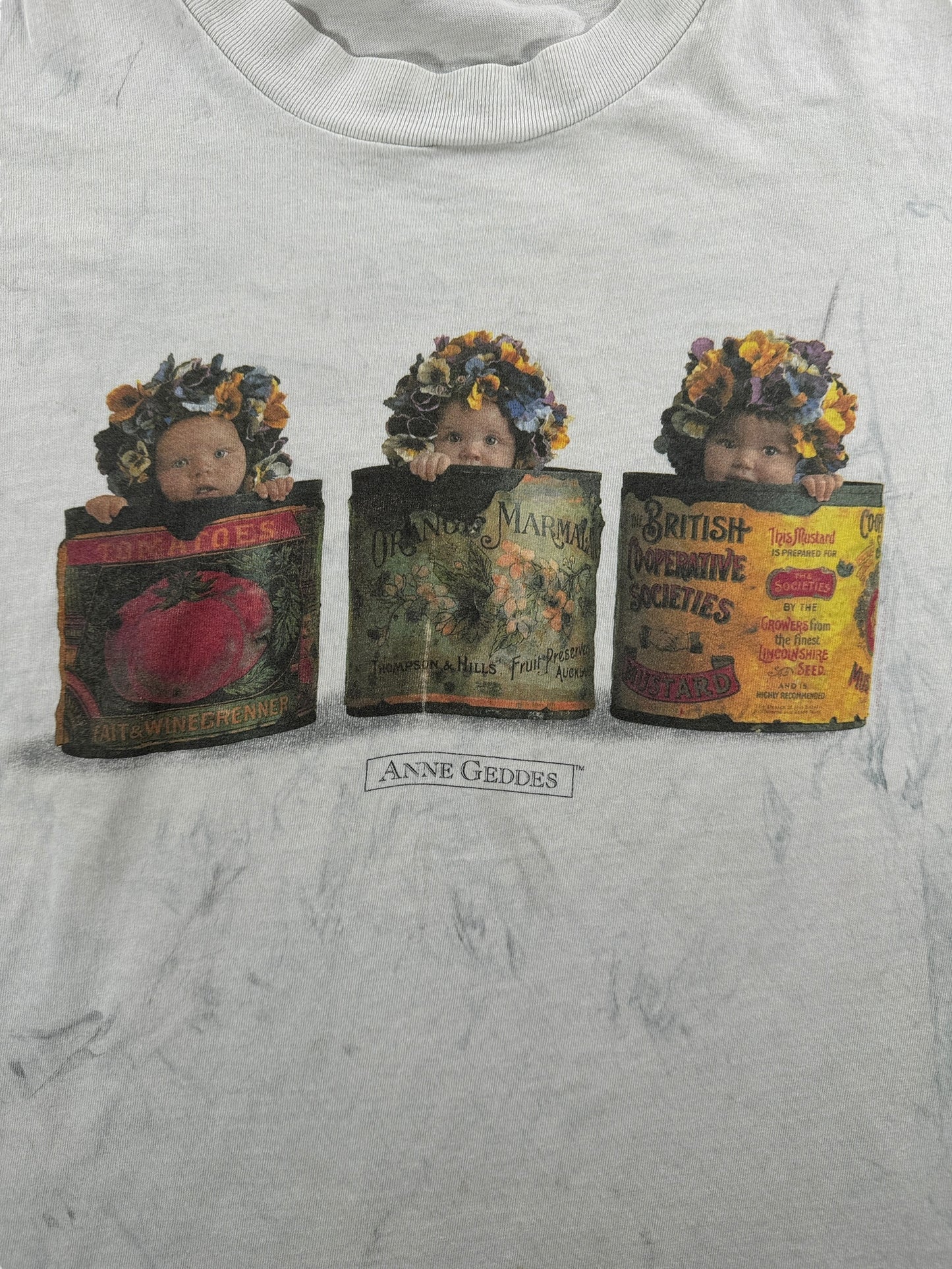 Graphic of Vintage Anne Geddes Art Tee SZ L AS IS