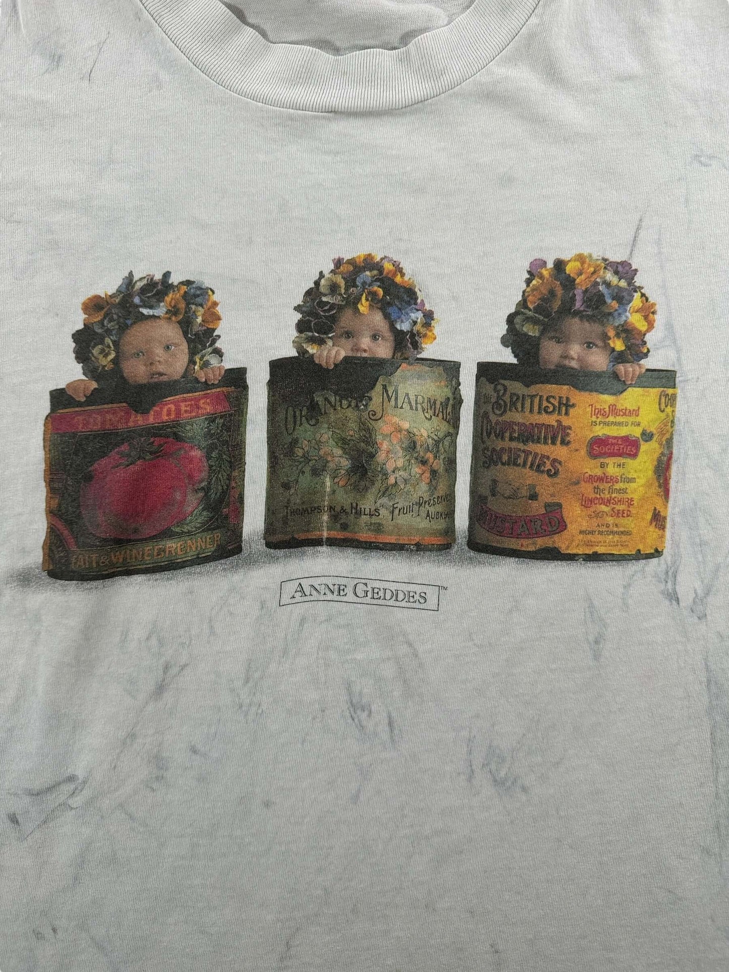 Graphic of Vintage Anne Geddes Art Tee SZ L AS IS