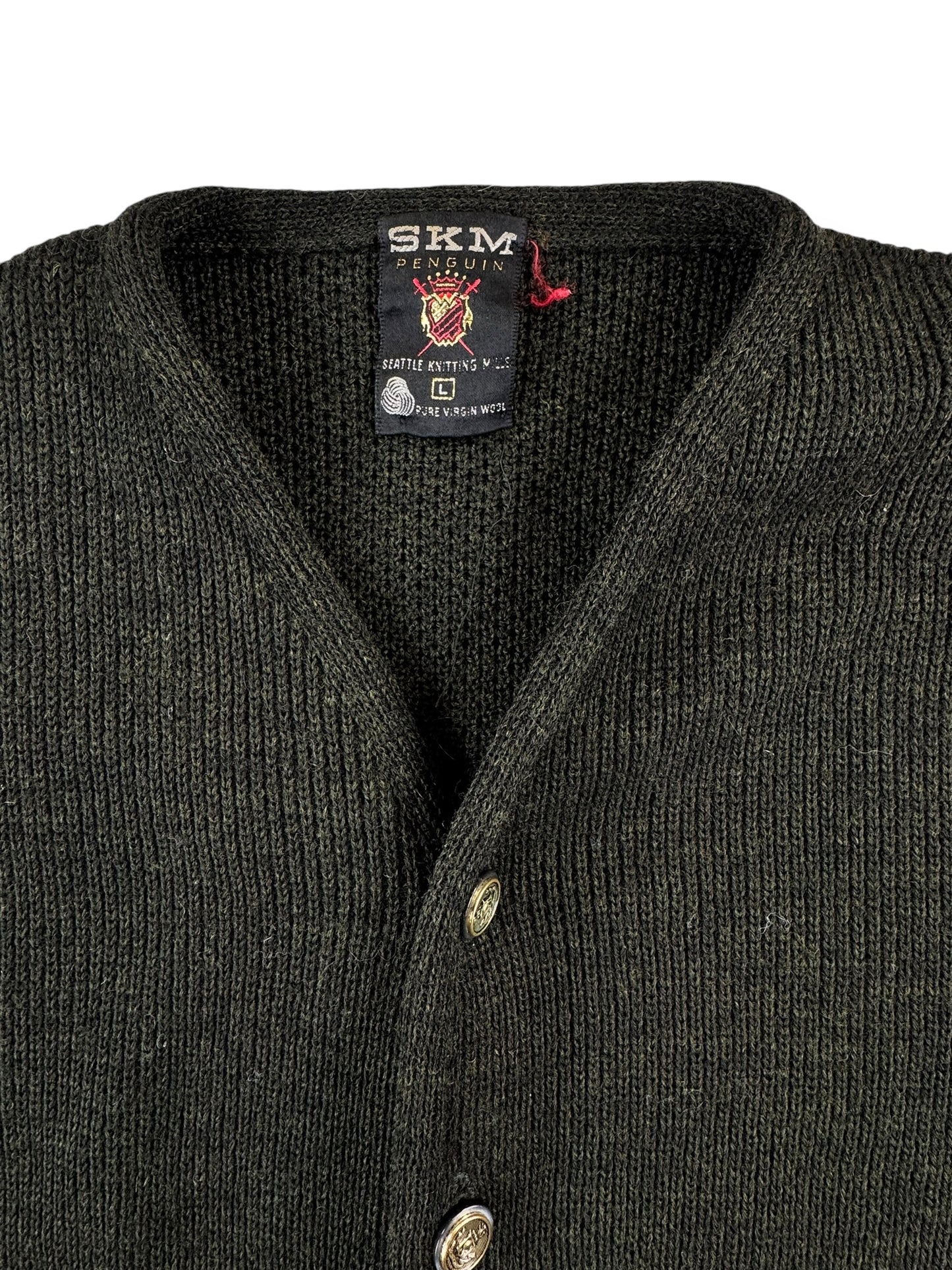 1960s Seattle Knitting Mills Cardigan L