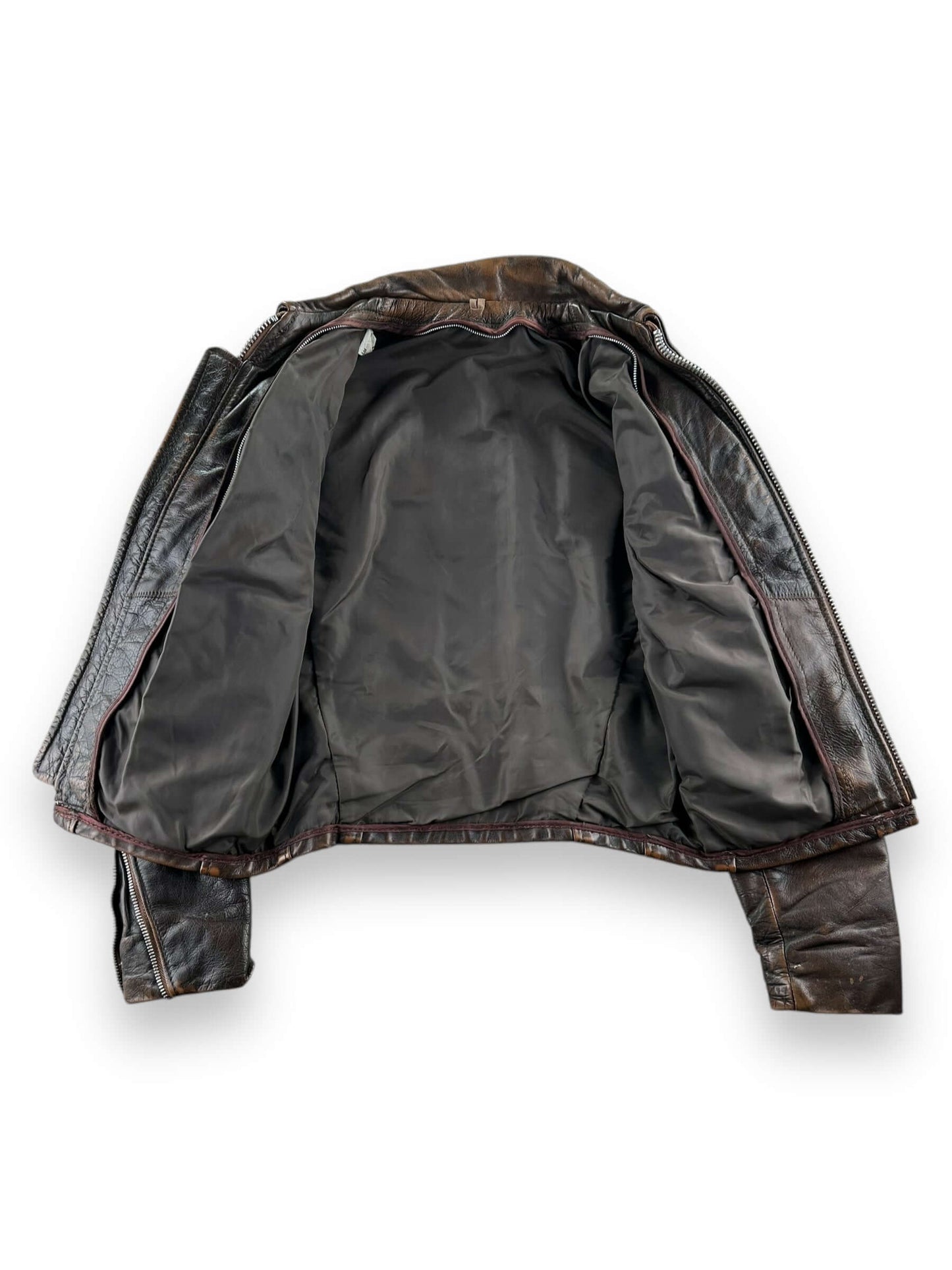 inside of Vintage Lesco Leathers Jacket SZ XS
