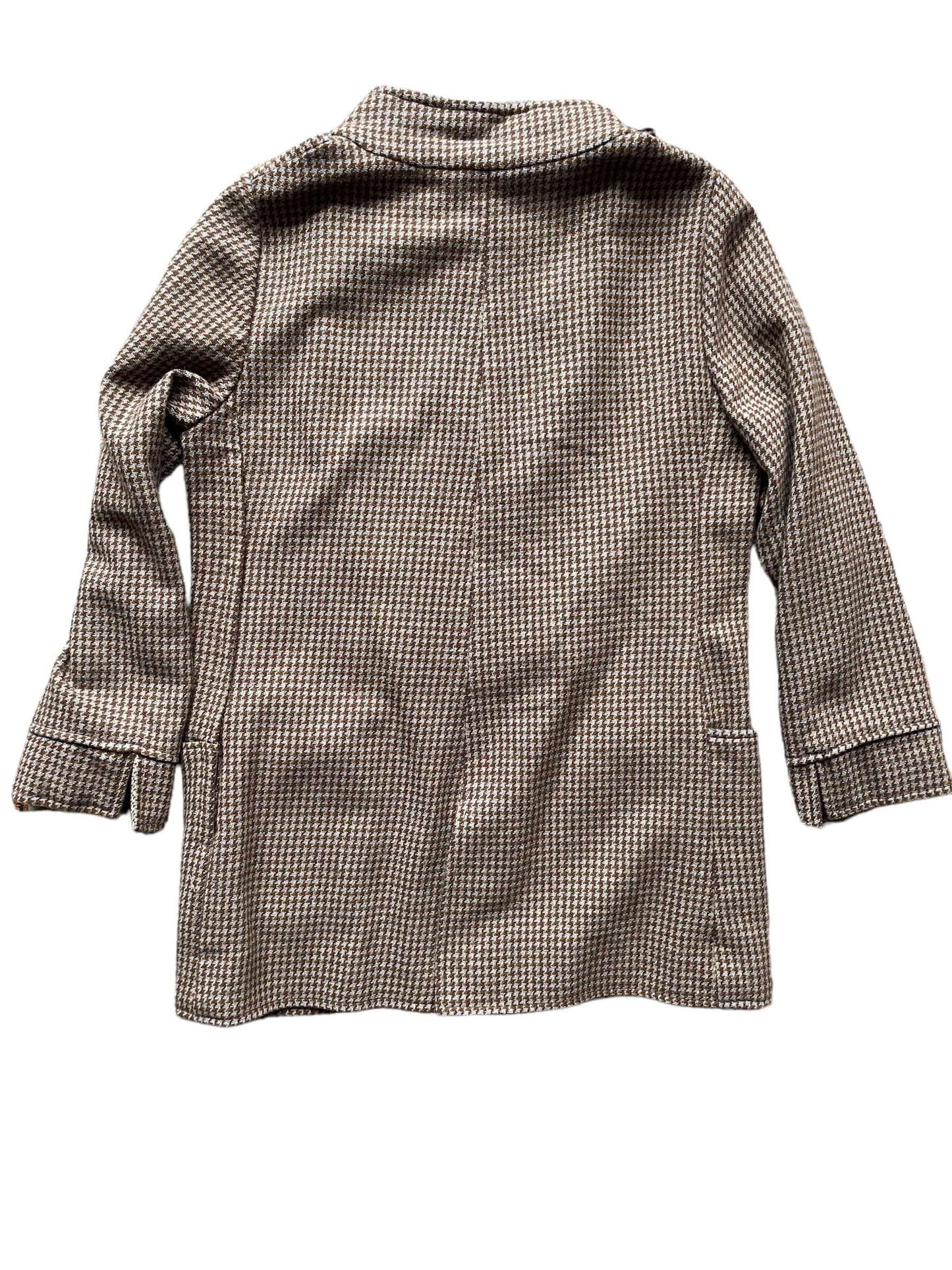 Full back view of Vintage 1950s Houndstooth Tunic | Vintage Ladies Clothing | Barn Owl True Vintage