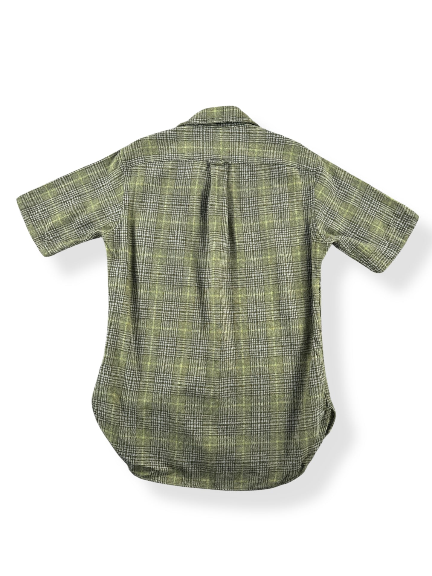 Back of Vintage Pendleton Short Sleeve Flannel SZ M AS IS