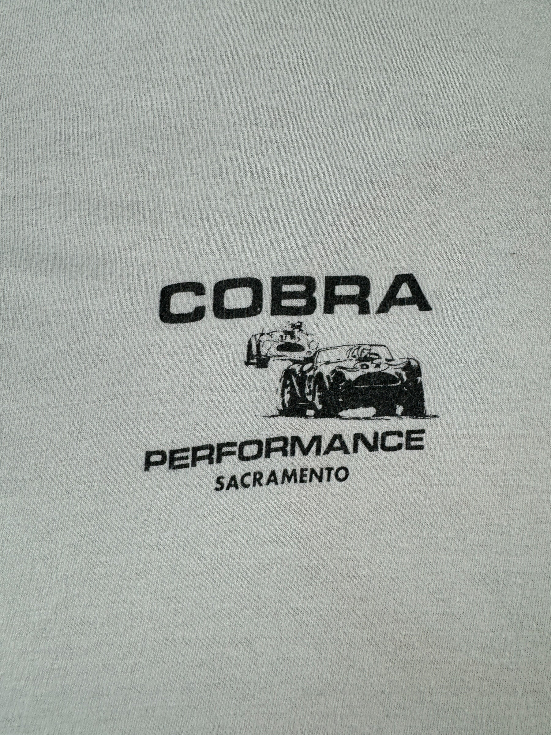 Graphic on Vintage Cobra Performance Tee SZ L