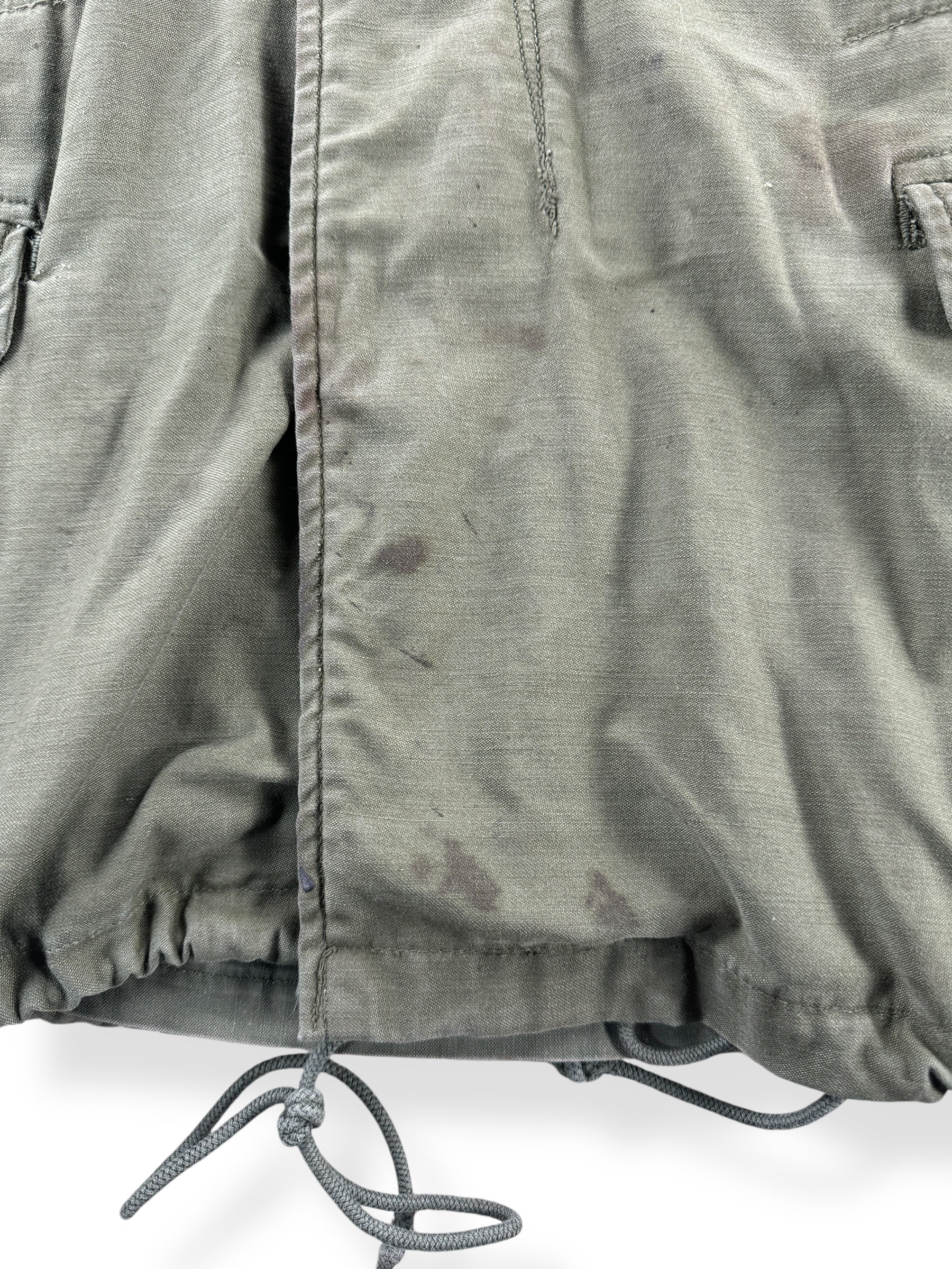 Stains on Vintage Seabees M65 Field Jacket SZ M AS IS
