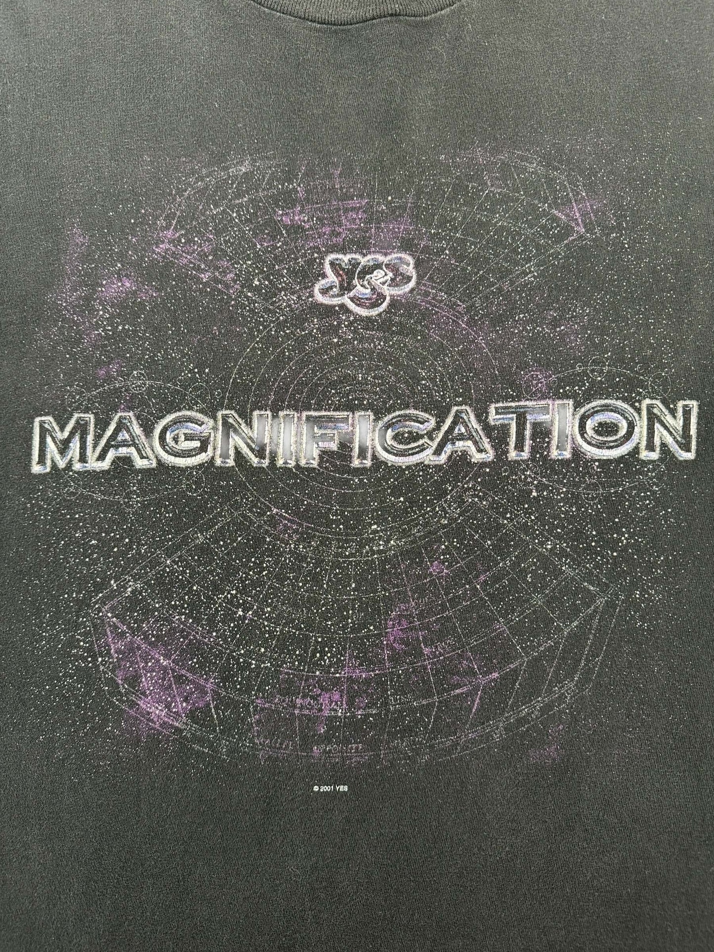 Graphic of Vintage 2001 Yes Magnification Tour Tee SZ XL