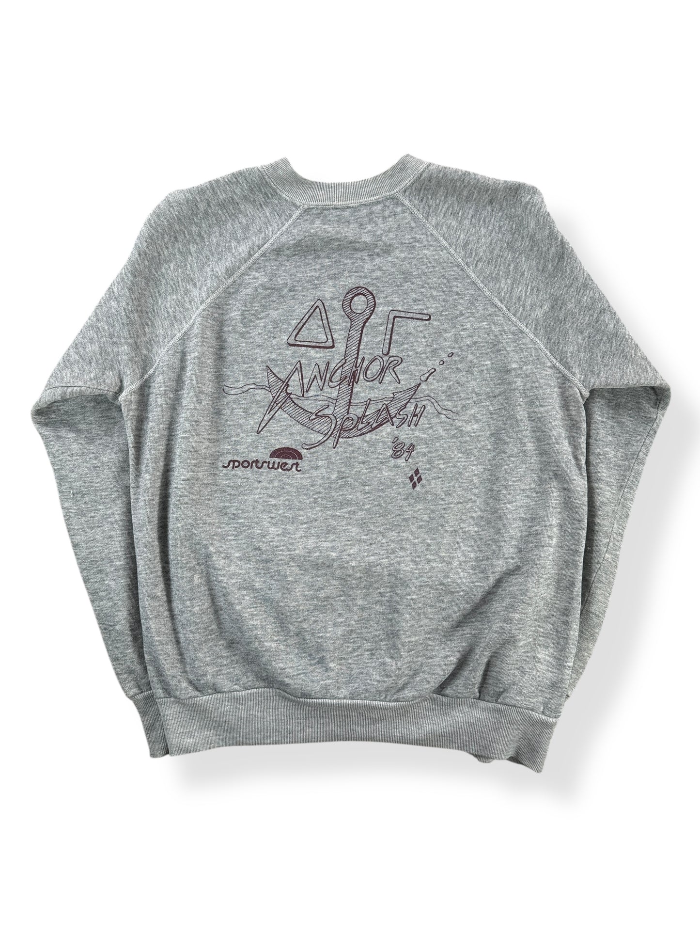 Back of Vintage '84 Fraternity Anchor Splash Crewneck SZ M