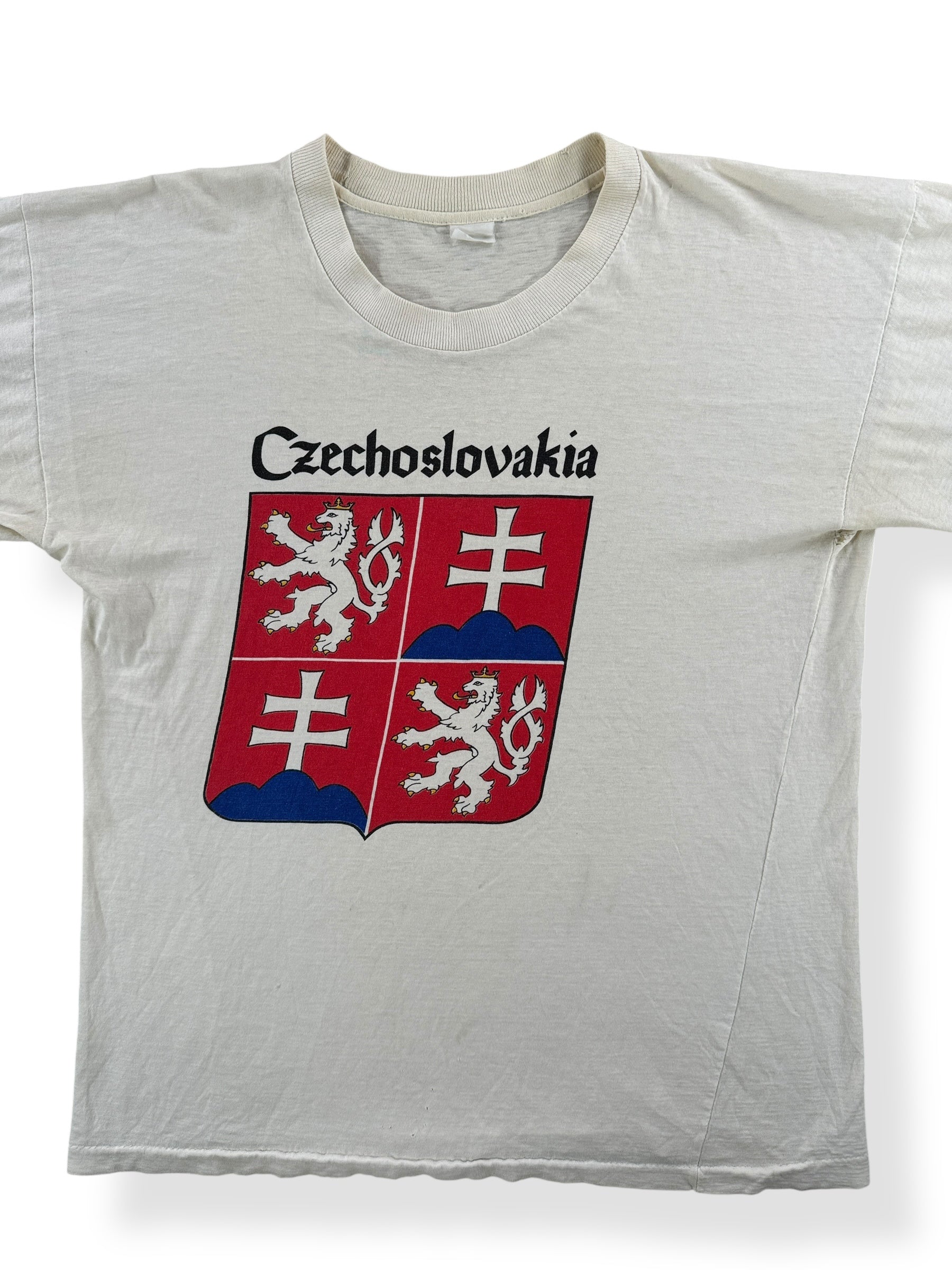 Front Close Up of Vintage Czechoslovakia Tee SZ M