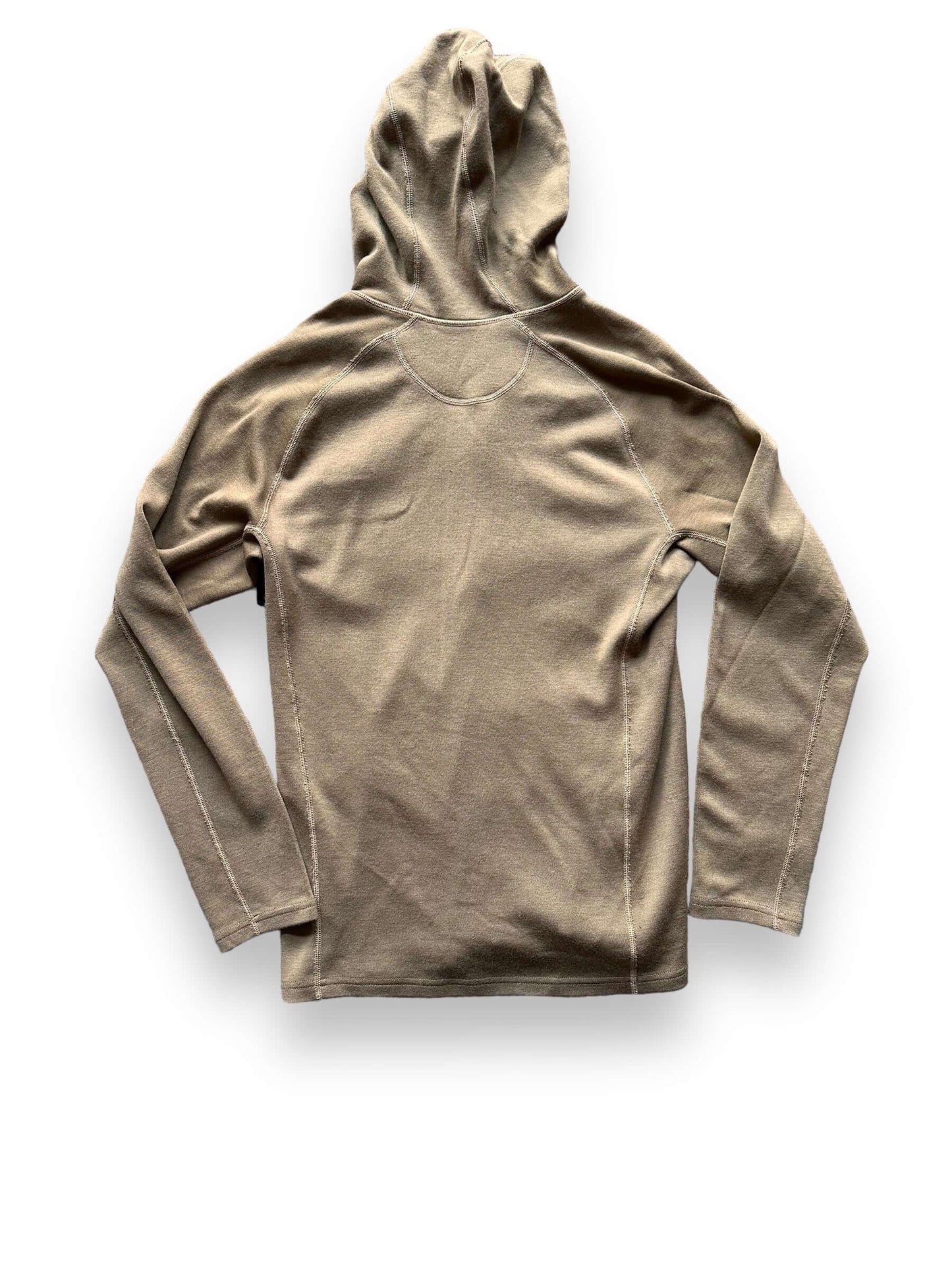 Rear View of Filson 400G Merino Wool Zip Up Hoodie SZ M |  Barn Owl Vintage Goods | Filson Bargain Outlet Seattle