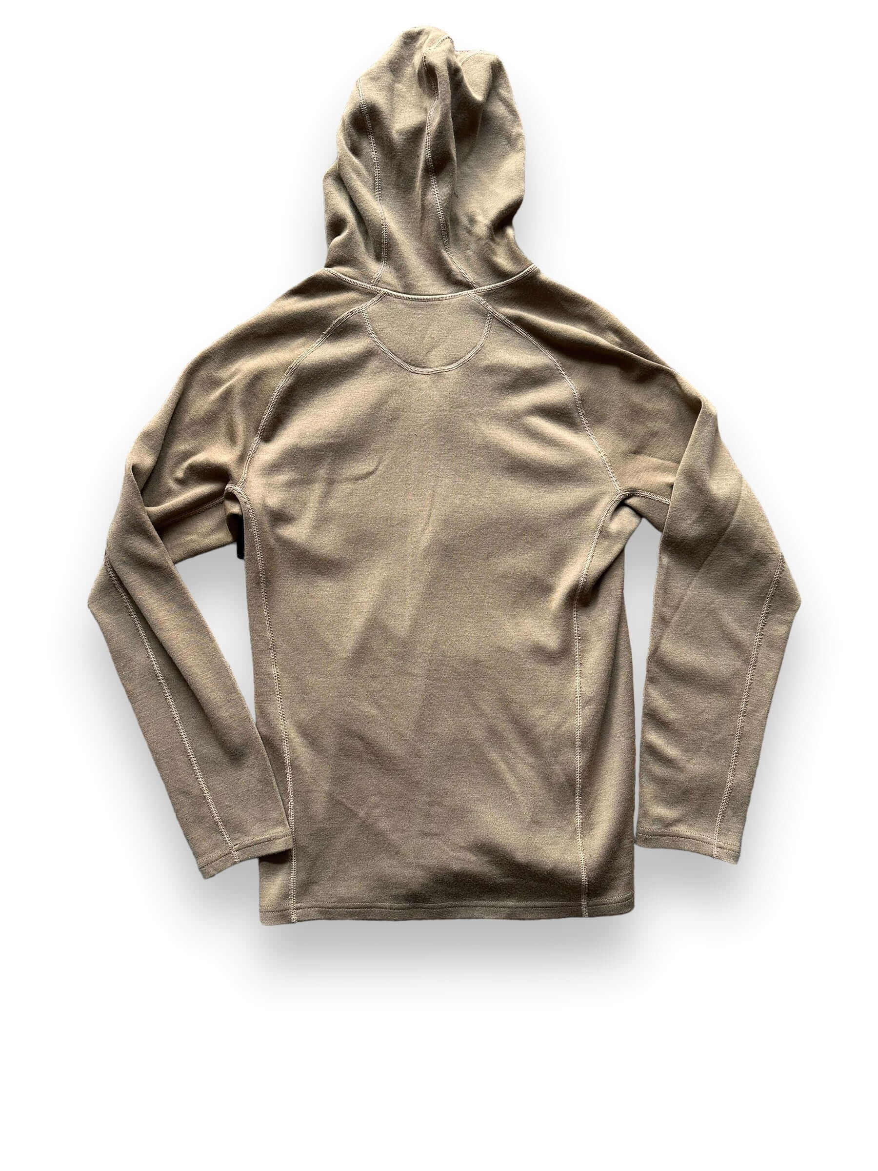 Rear View of Filson 400G Merino Wool Zip Up Hoodie SZ M |  Barn Owl Vintage Goods | Filson Bargain Outlet Seattle