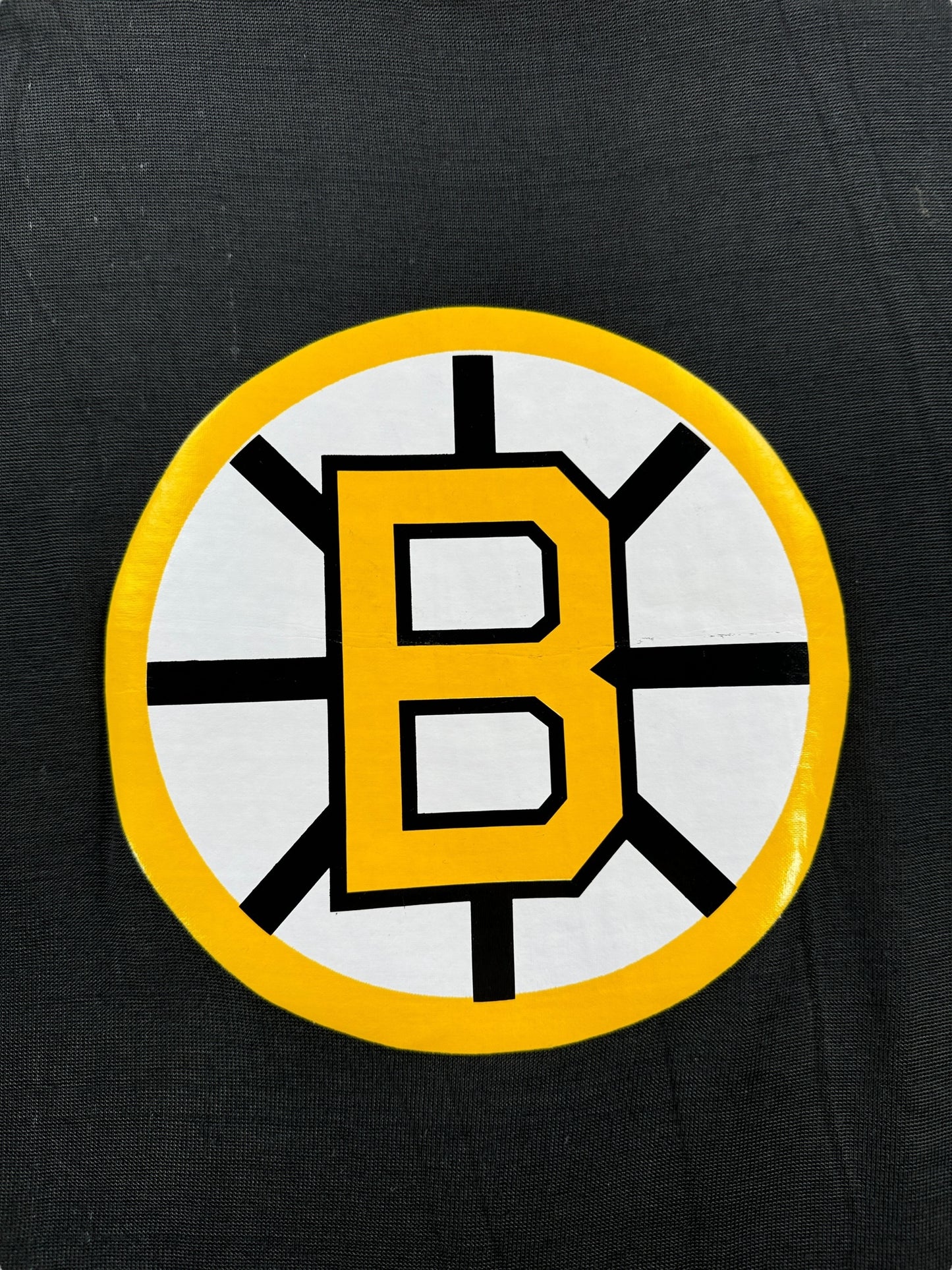 Graphic of Vintage 70s Boston Bruins Durene Jersey SZ L