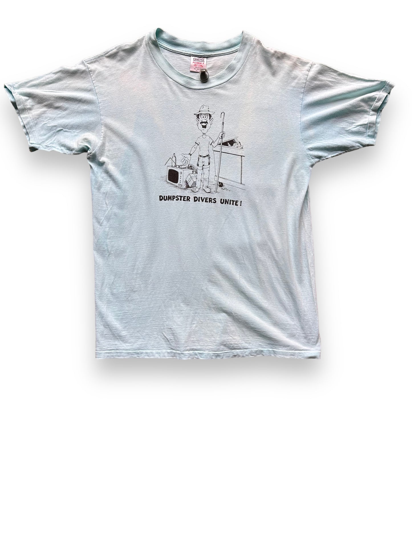Front View of Vintage Dumpster Divers Unite Tee SZ XL | Vintage Junk Collector T-Shirts Seattle | Barn Owl Vintage Tees Seattle