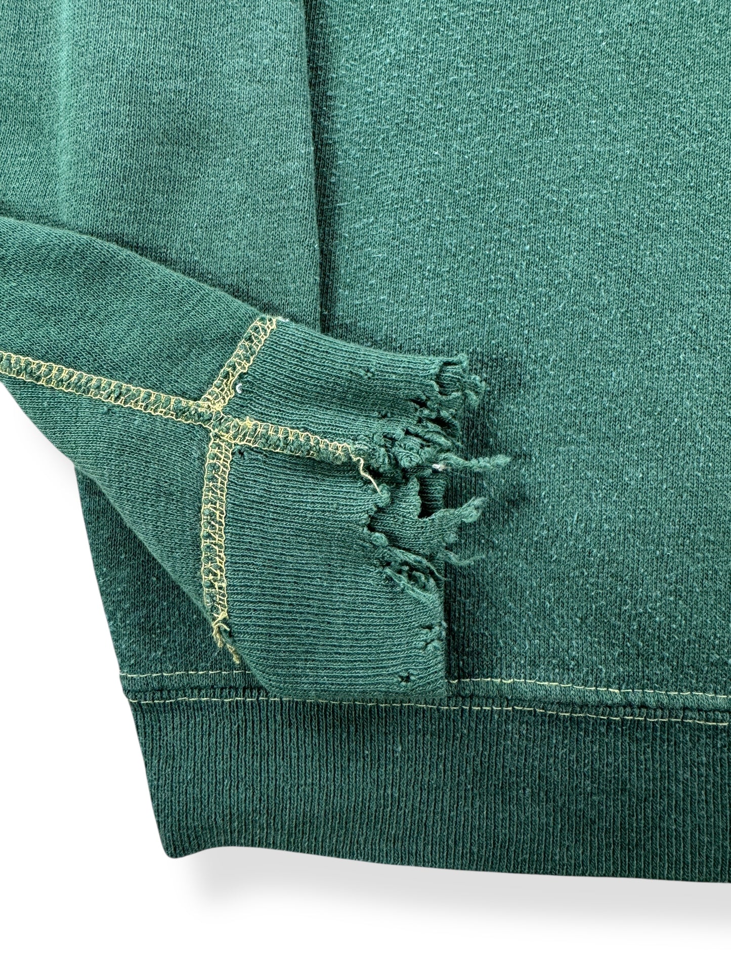 Cuff on Vintage Penney's Forest Green Crewneck SZ S