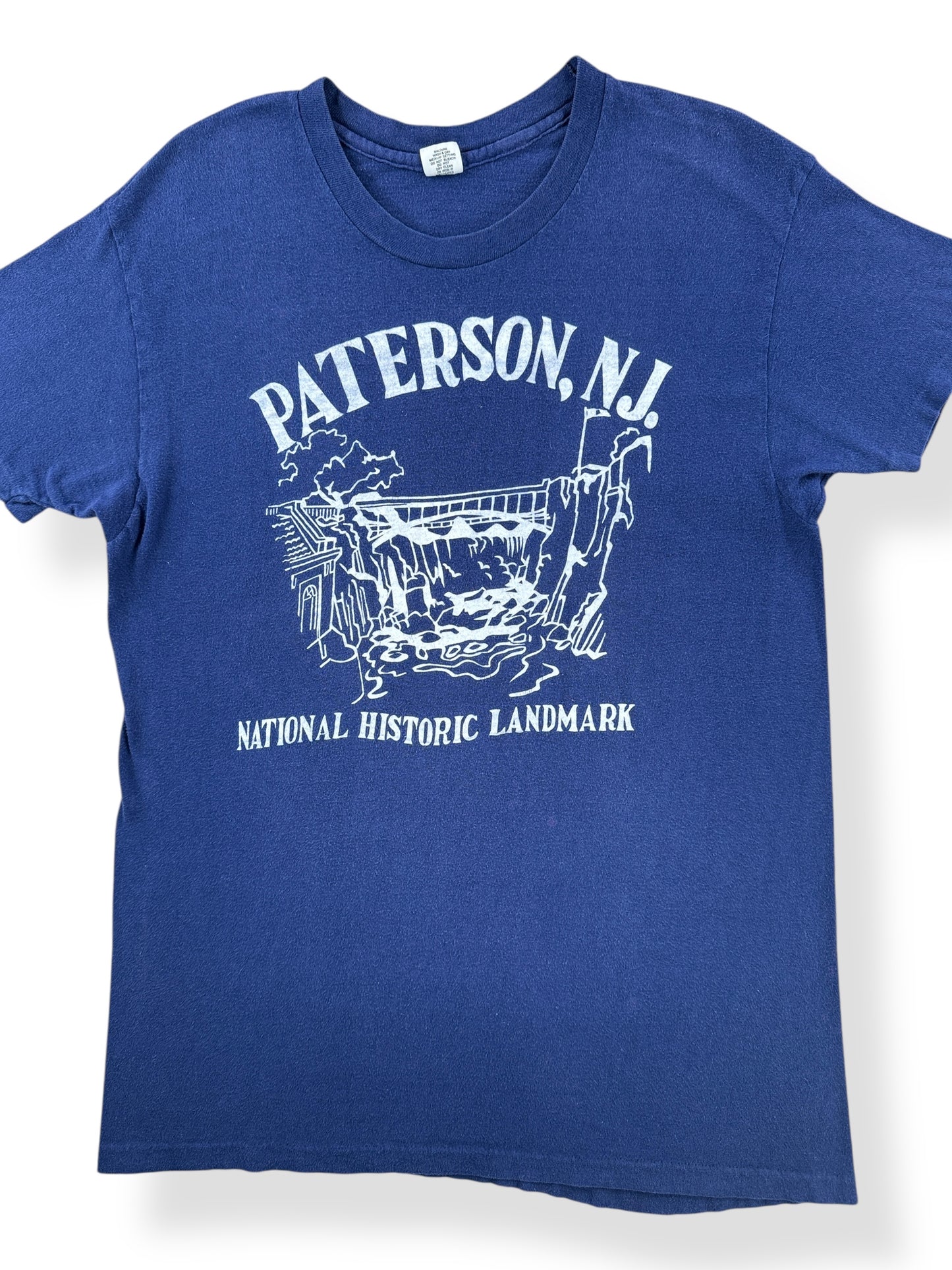 Front Close Up of Vintage Patterson NJ Tee SZ L