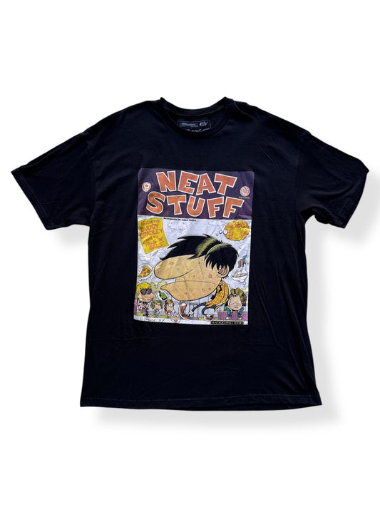 Front of Peter Bagge Buddy Bradley Neat Stuff Tee SZ XL