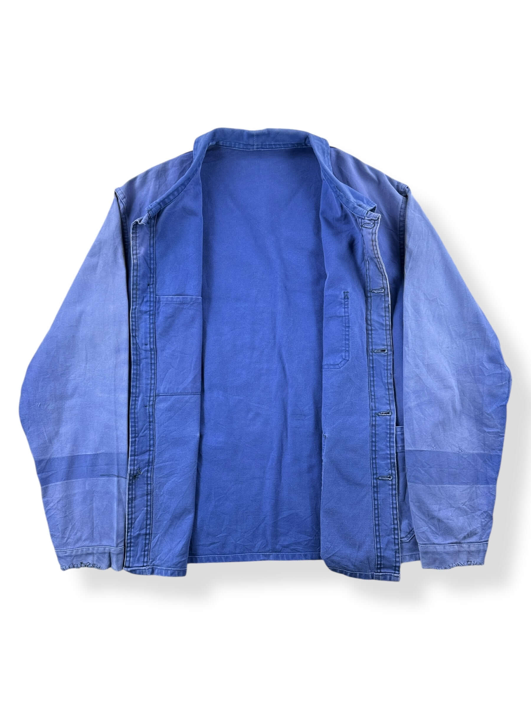 Inside of Vintage Sunfaded French Chore Coat SZ XL