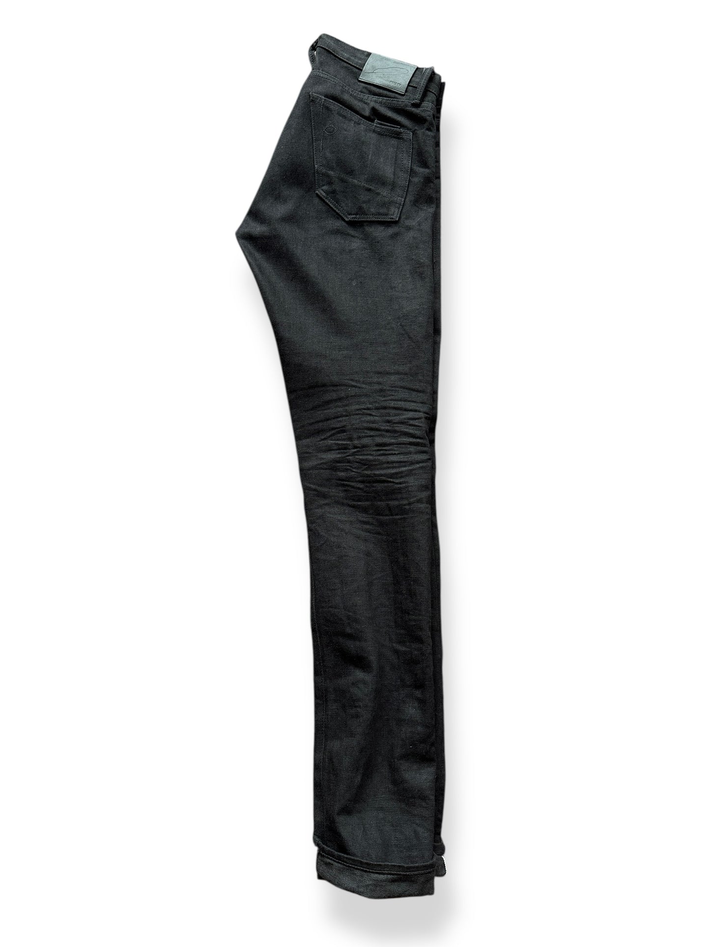 Unfolded Rogue Territory Black Skinny Japanese Selvedge W31