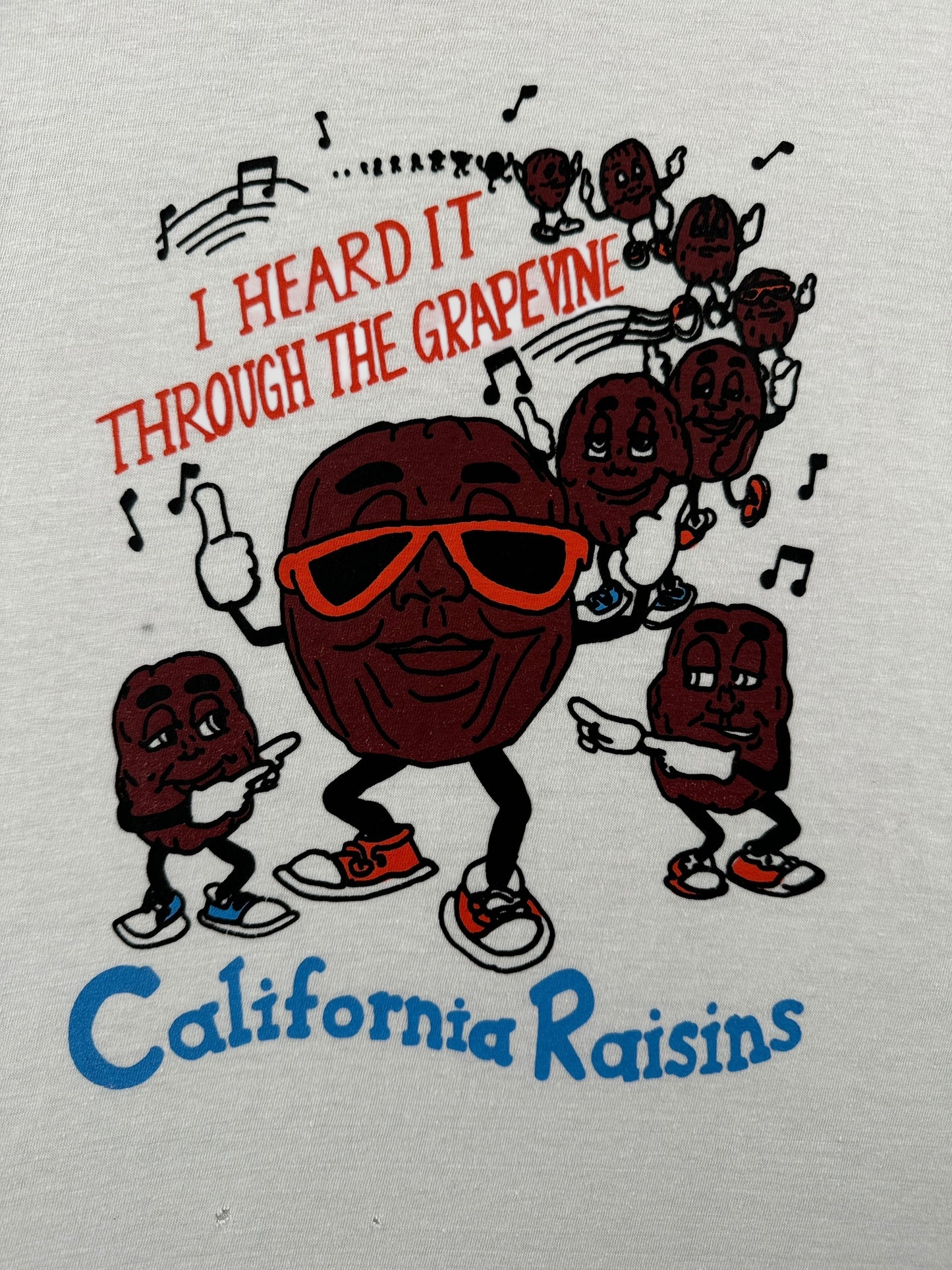 Graphic of Vintage California Raisins Tee SZ XS