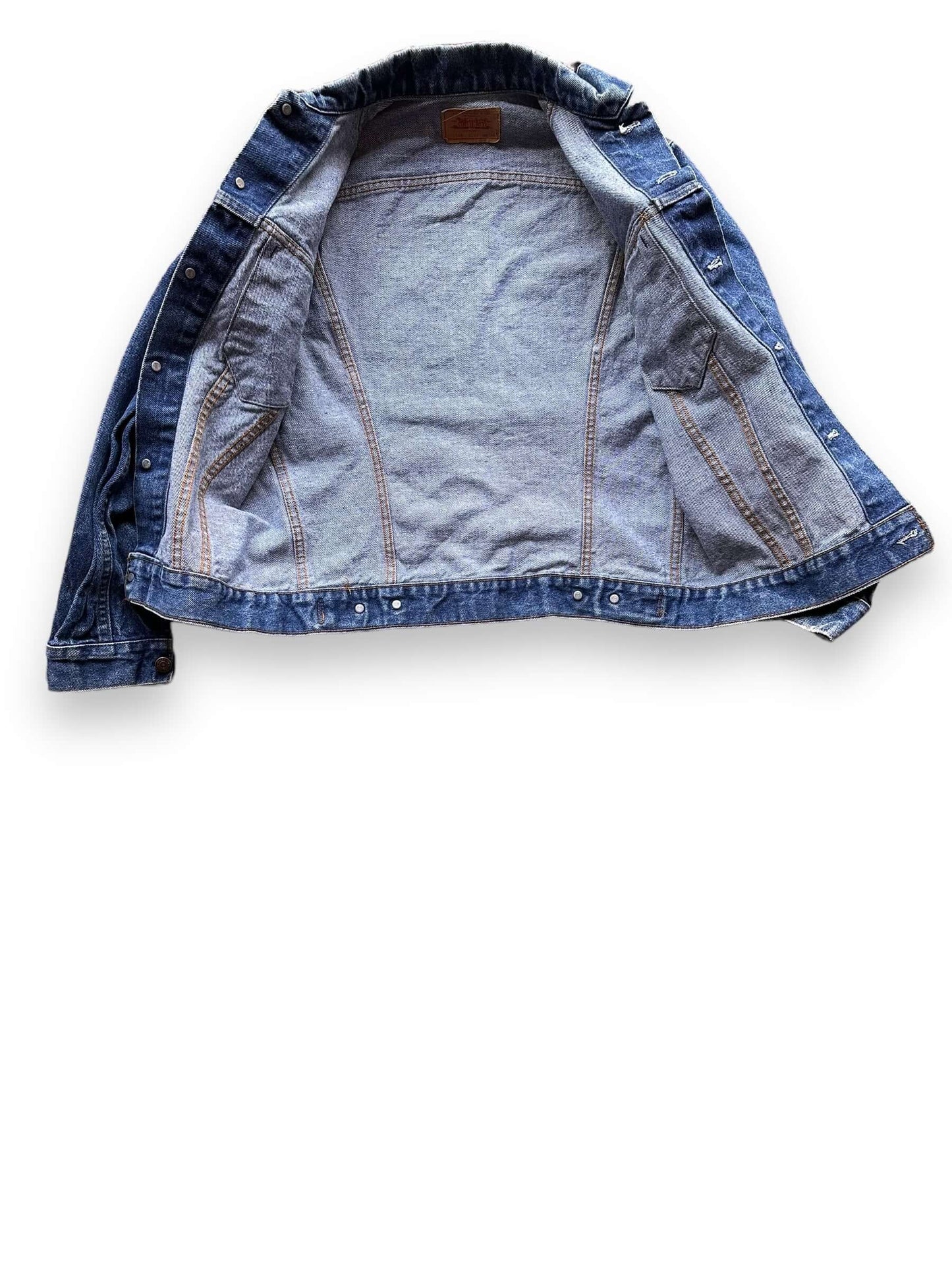 Lining View of Vintage Dark 2-Pocket Levi's Type III Denim Jacket SZ 38 | Vintage Denim Jacket Seattle | Seattle Vintage Denim