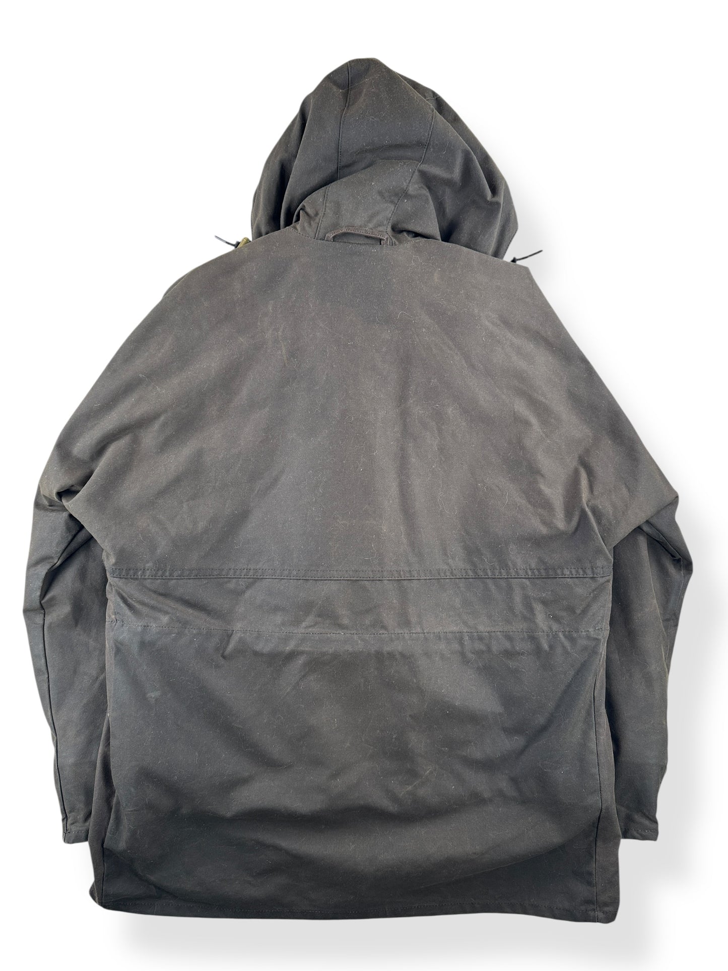 Back of Filson All Season Rain Jacket With Liner SZ M