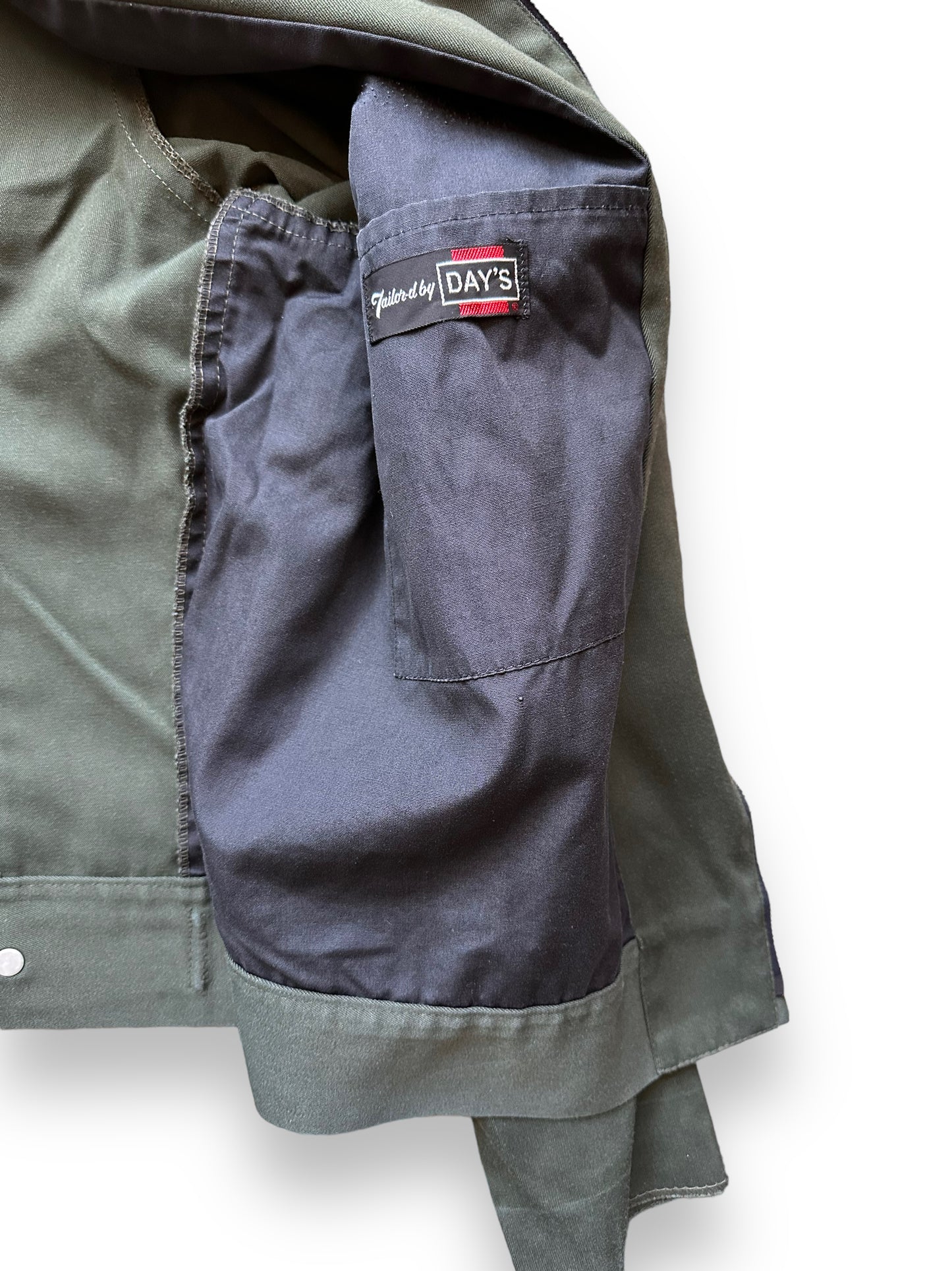 Lining View of Vintage Day's Gas Station Jacket SZ 48 | Vintage Workwear Jacket Seattle | Seattle Vintage Clothing