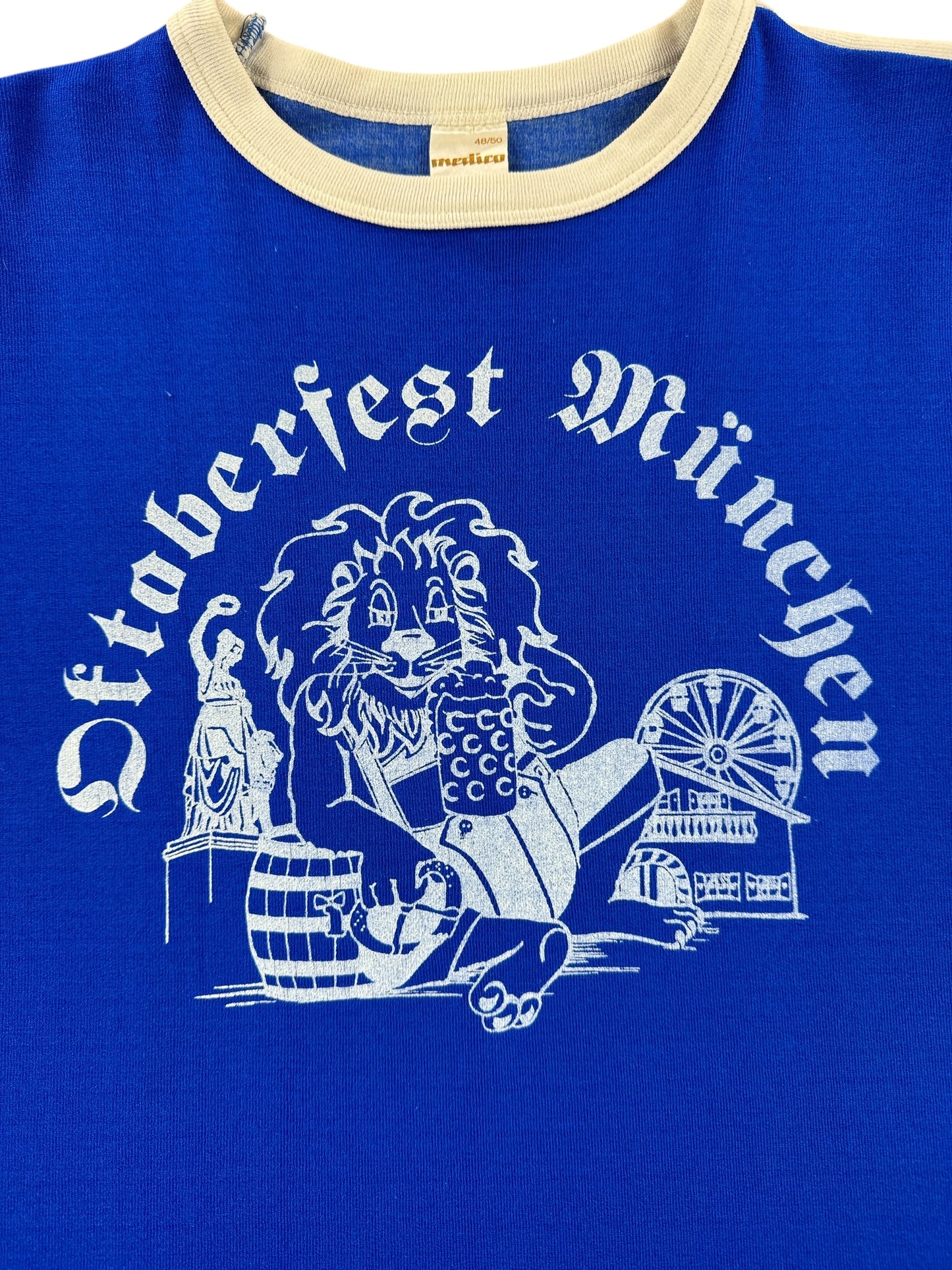 Graphic of Vintage Oktoberfest German Ringer Tee SZ M