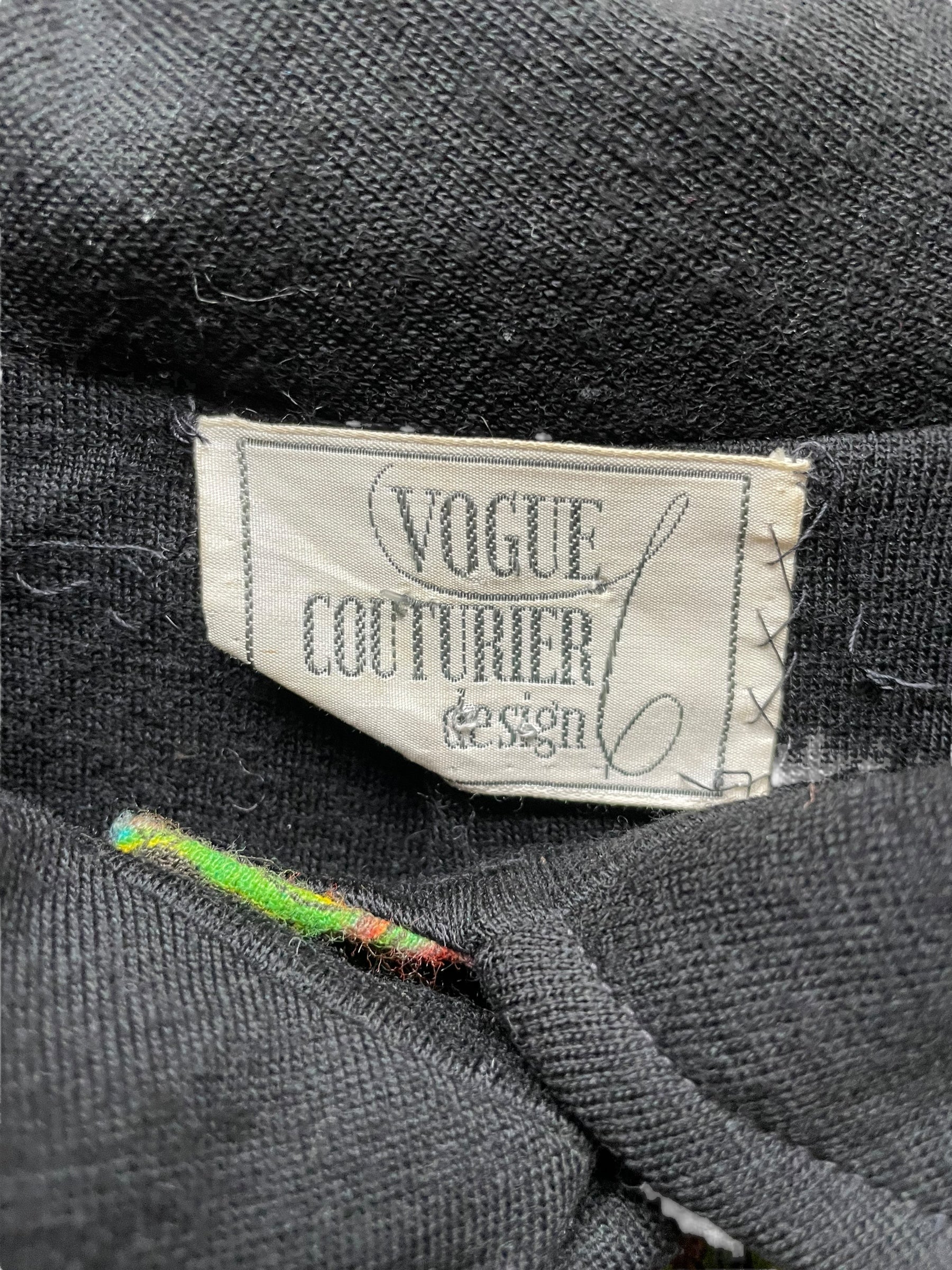 Tag view of Vintage 1960s Vogue Couturier Dress and Coat SZ M |  Barn Owl Vintage Dresses| Seattle Vintage Dresses