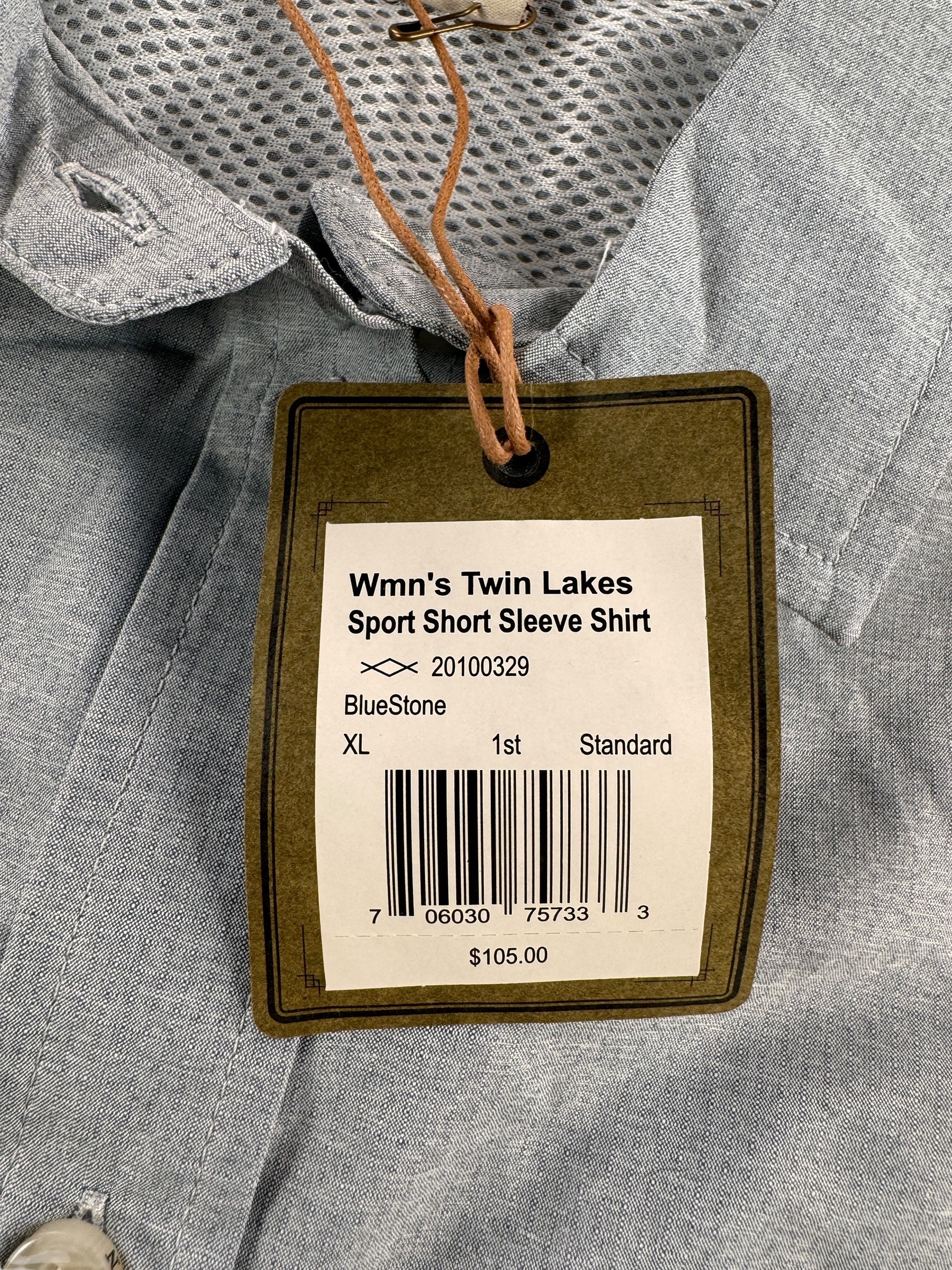 Paper Tag on Modern NWT Filson Women's Twin Lakes Sport Shirt SZ XL