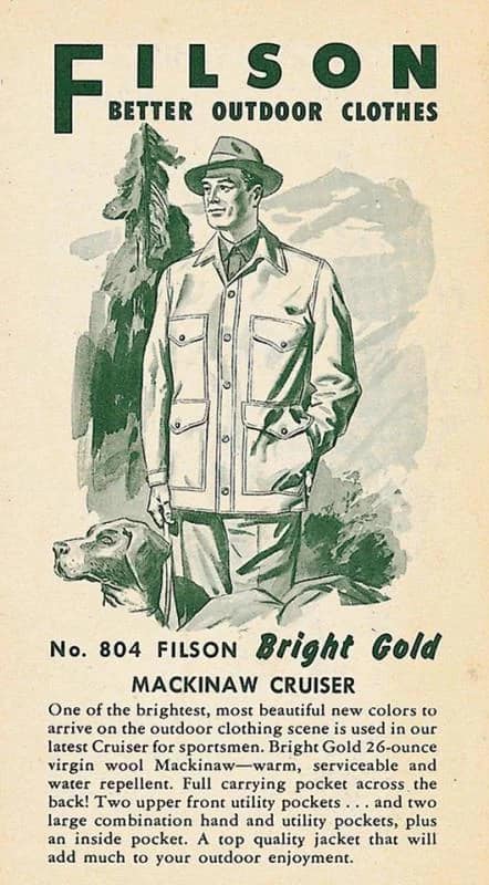 The Original Filson Gold Cruiser Brochure