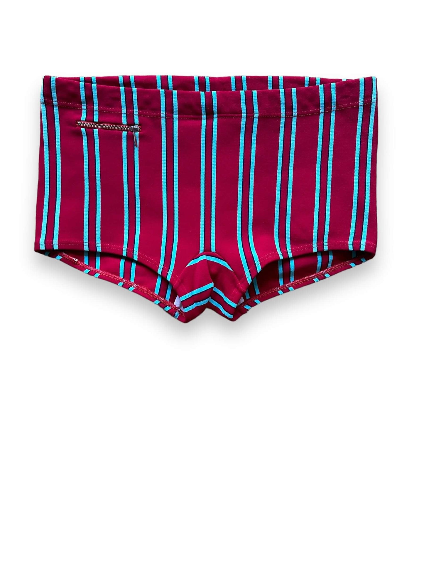 front of Vintage Helanca Swim Trunks SZ 34 | Barn Owl Vintage Seattle | Vintage Swim Trunks Seattle