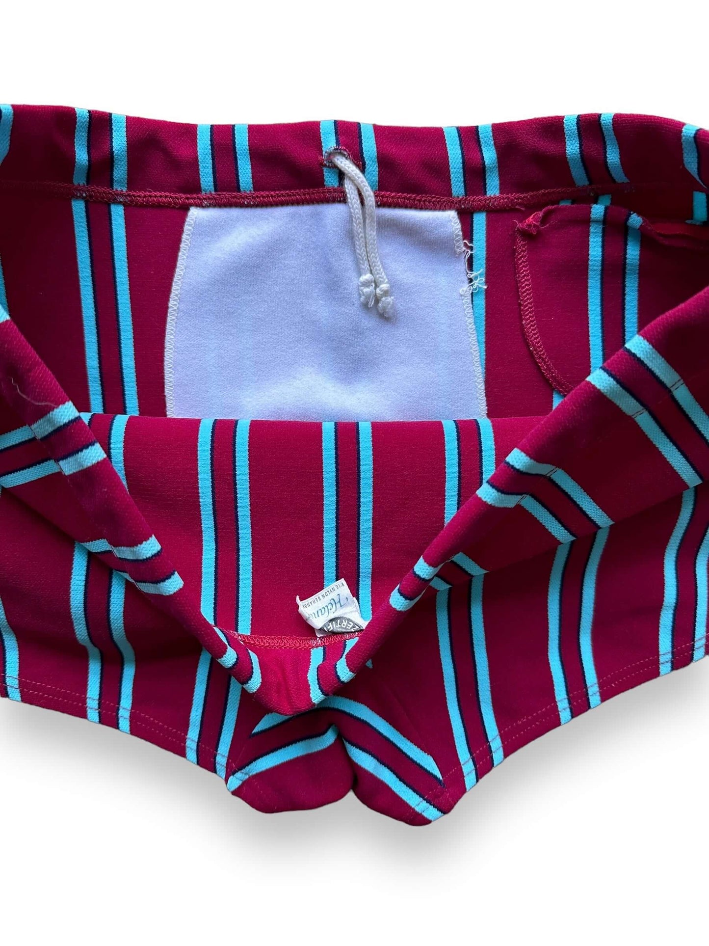 inside of Vintage Helanca Swim Trunks SZ 34 | Barn Owl Vintage Seattle | Vintage Swim Trunks Seattle