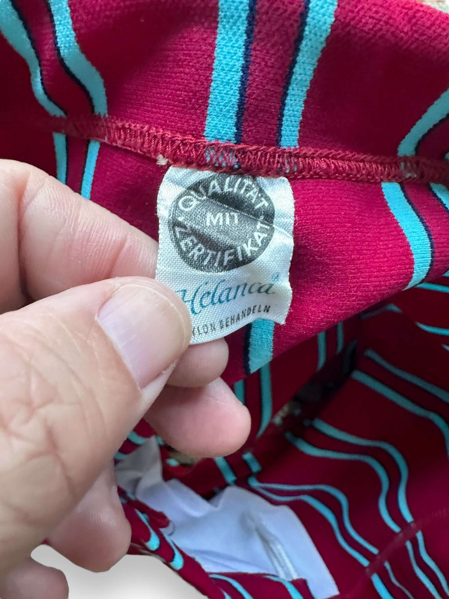 tag on Vintage Helanca Swim Trunks SZ 34 | Barn Owl Vintage Seattle | Vintage Swim Trunks Seattle